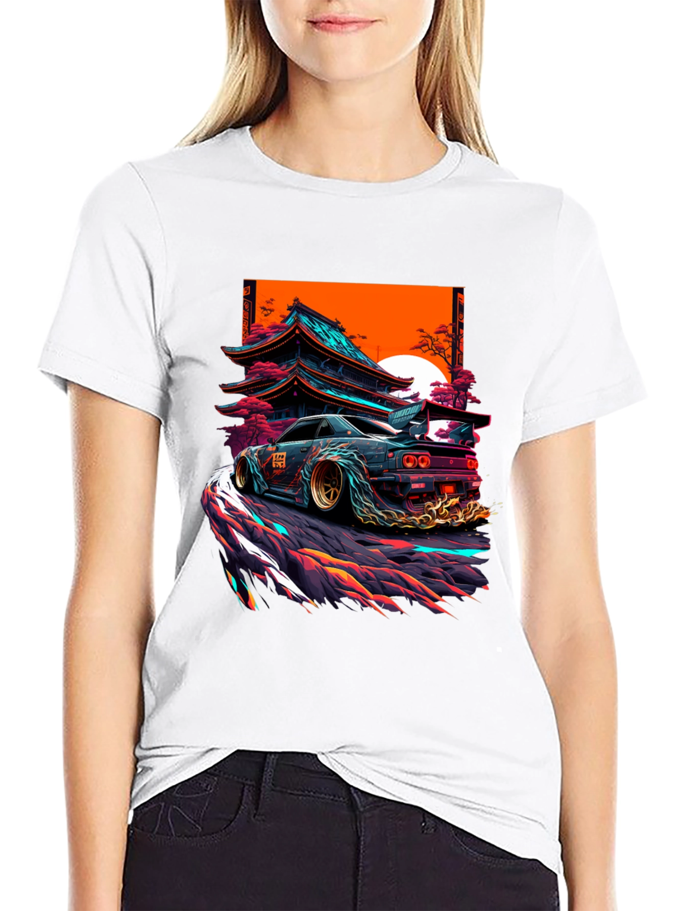 Japanese Drift Car Graphic T-Shirt