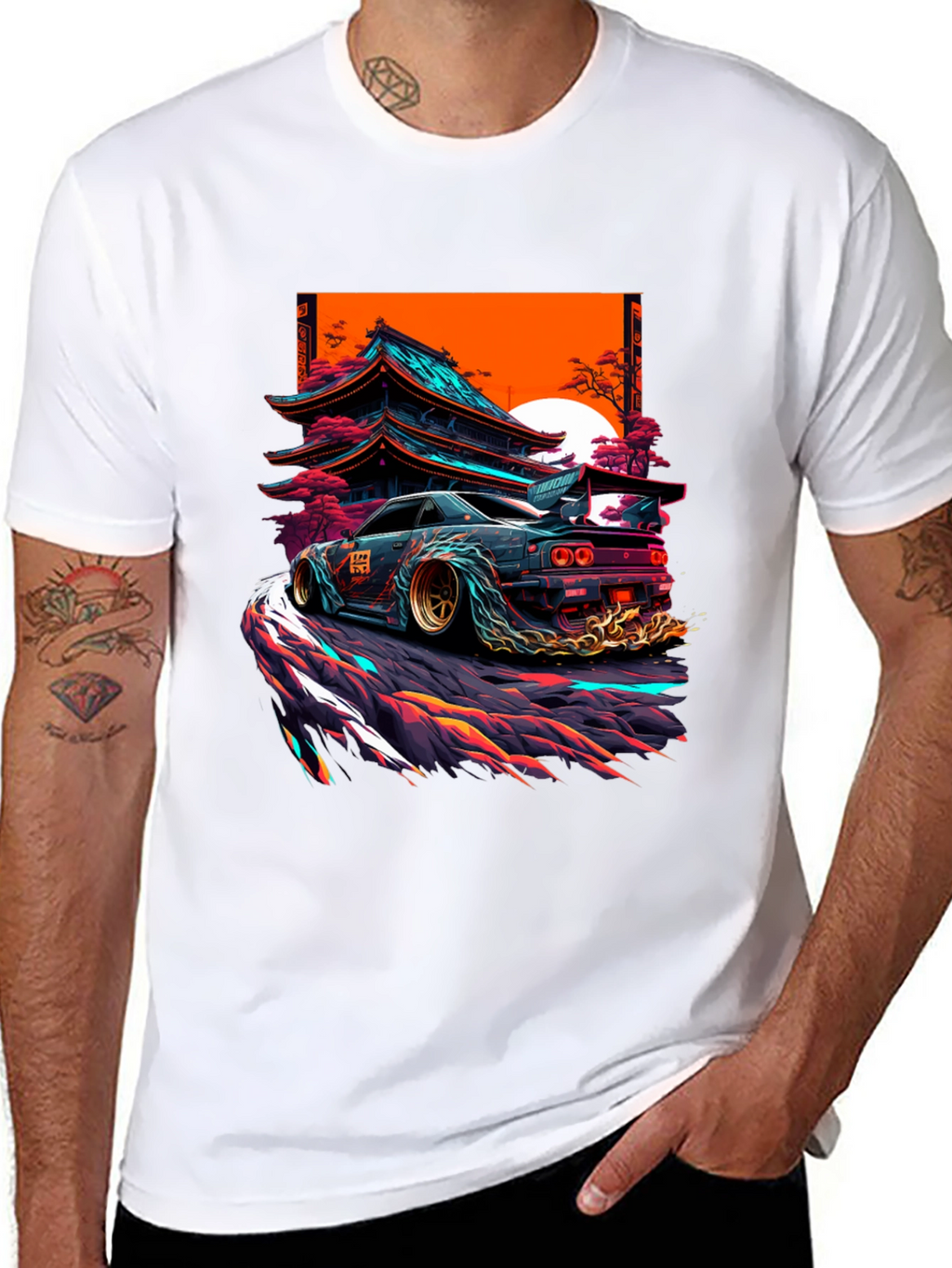 Japanese Drift Car Graphic T-Shirt