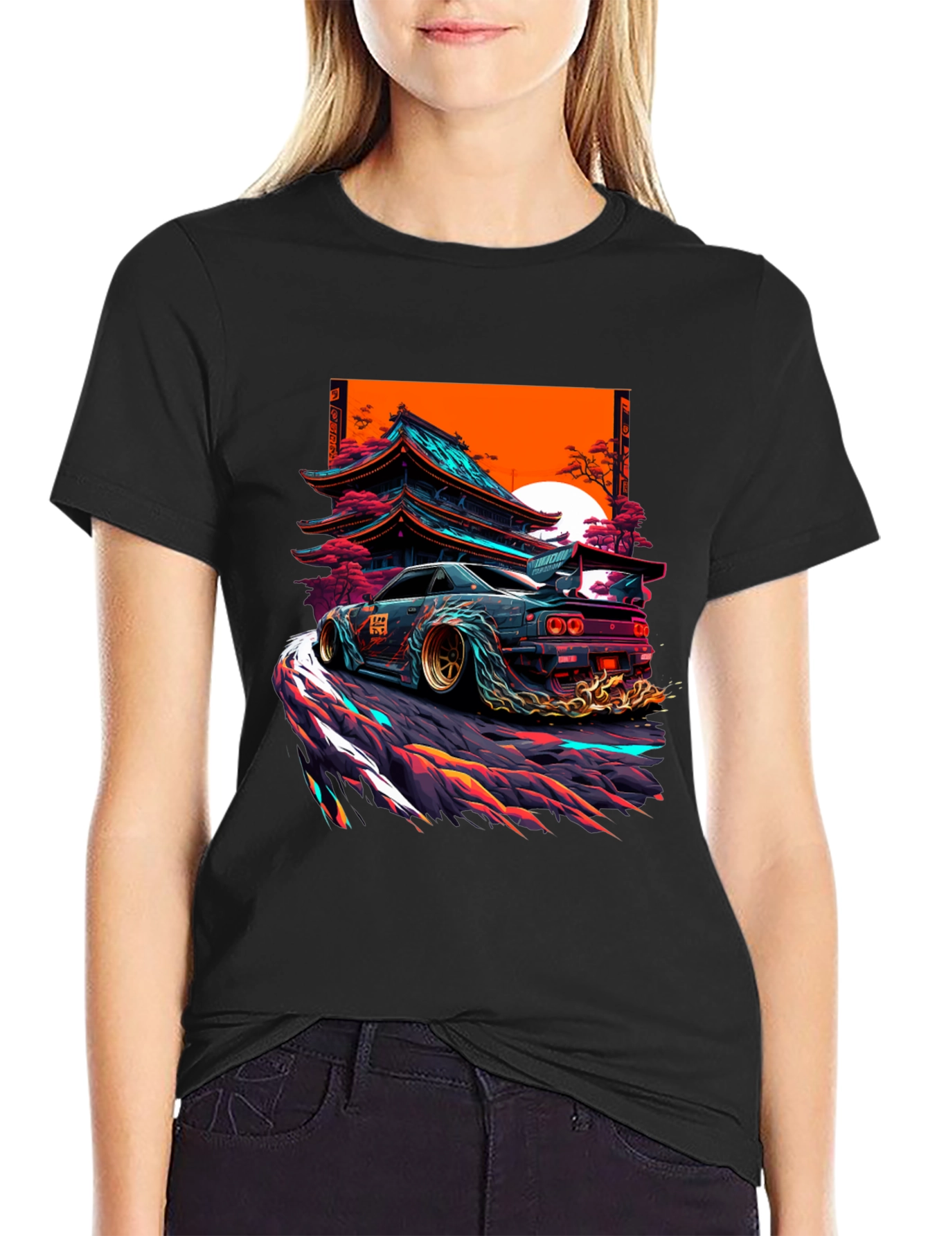 Japanese Drift Car Graphic T-Shirt