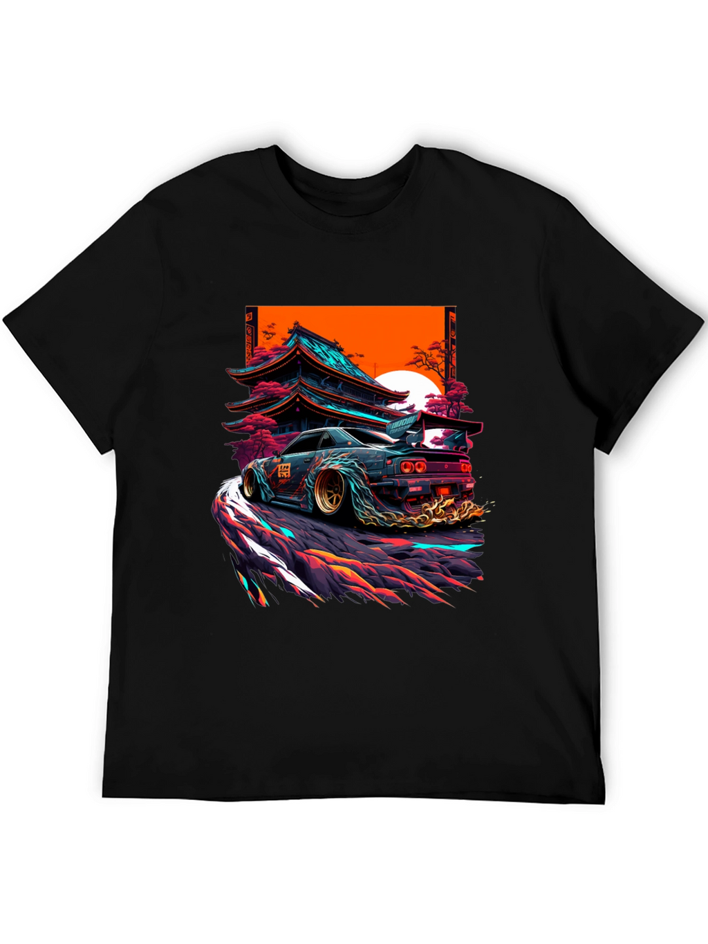 Japanese Drift Car Graphic T-Shirt