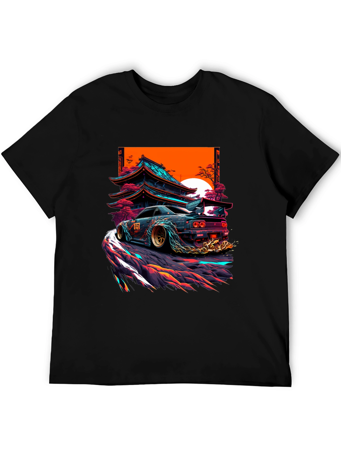 Japanese Drift Car Graphic T-Shirt