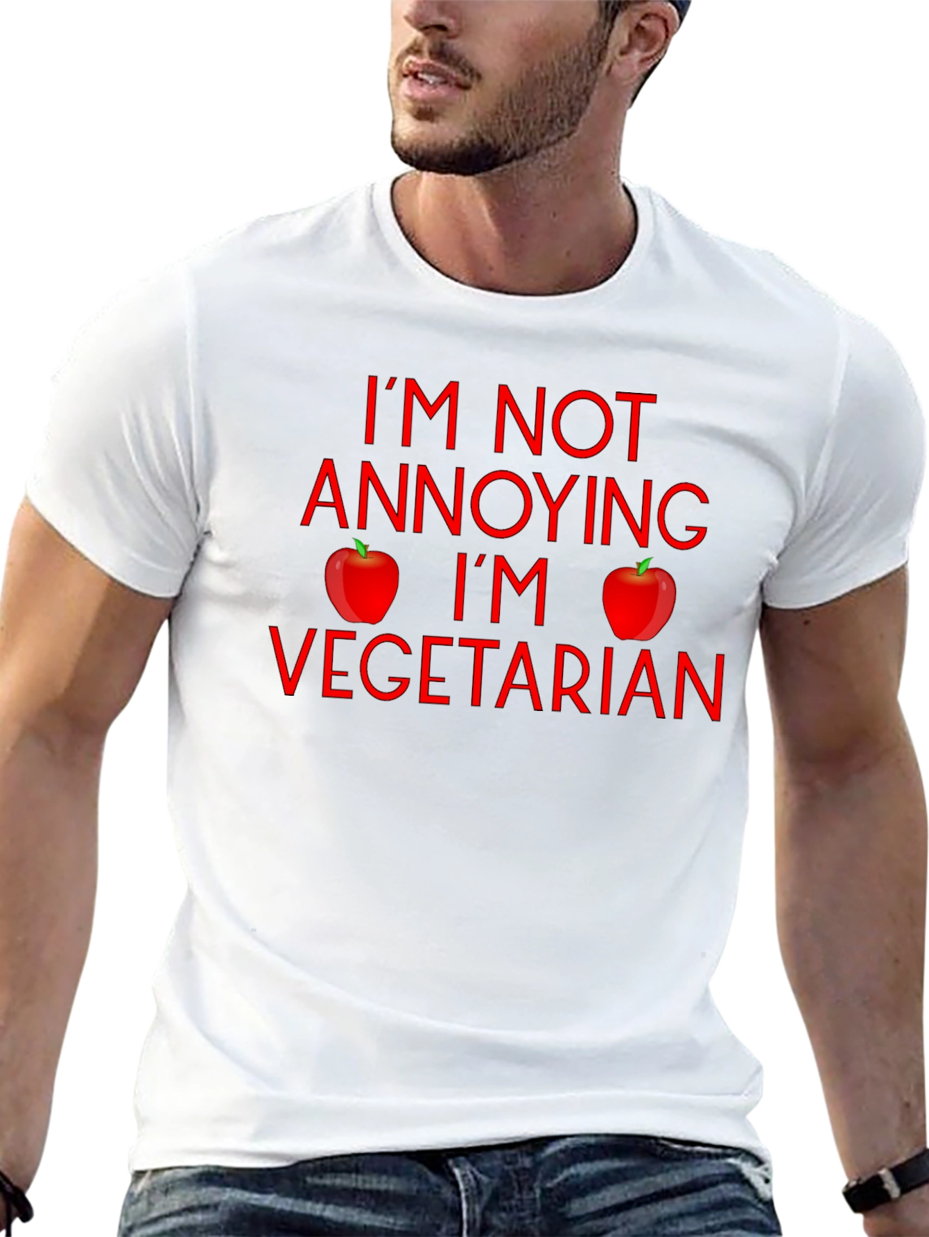 Im Not Annoying Im Vegetarian Graphic T-Shirt