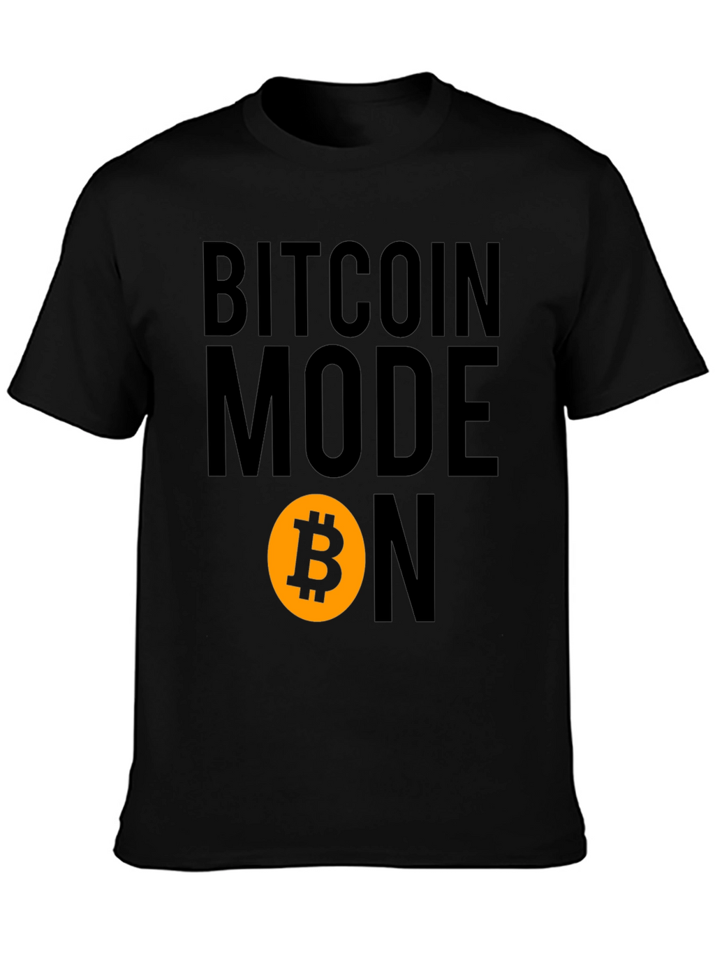 Bitcoin Mode On Graphic Tee - Black