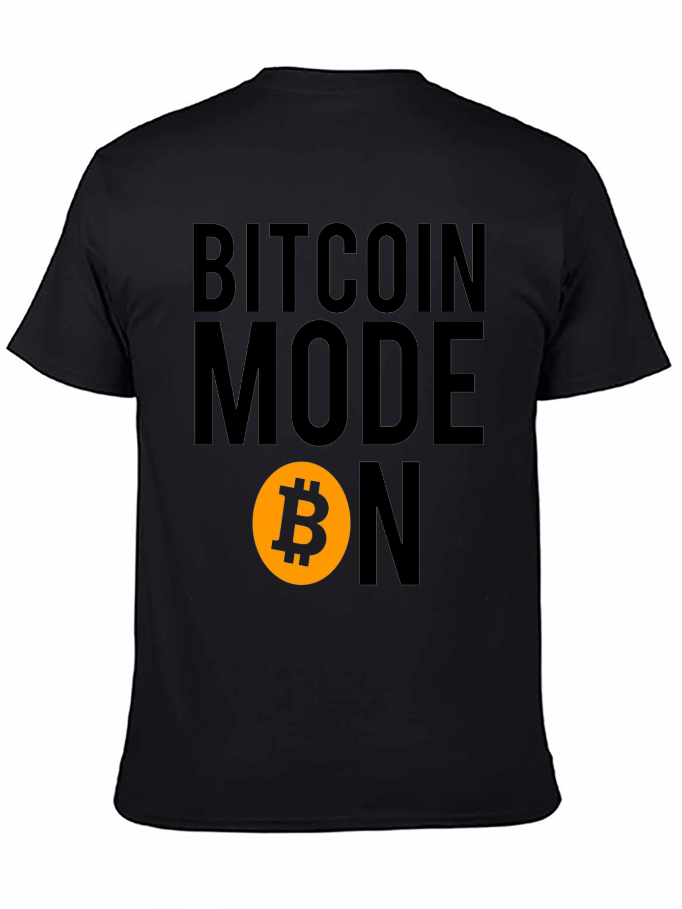 Bitcoin Mode On Graphic Tee - Black