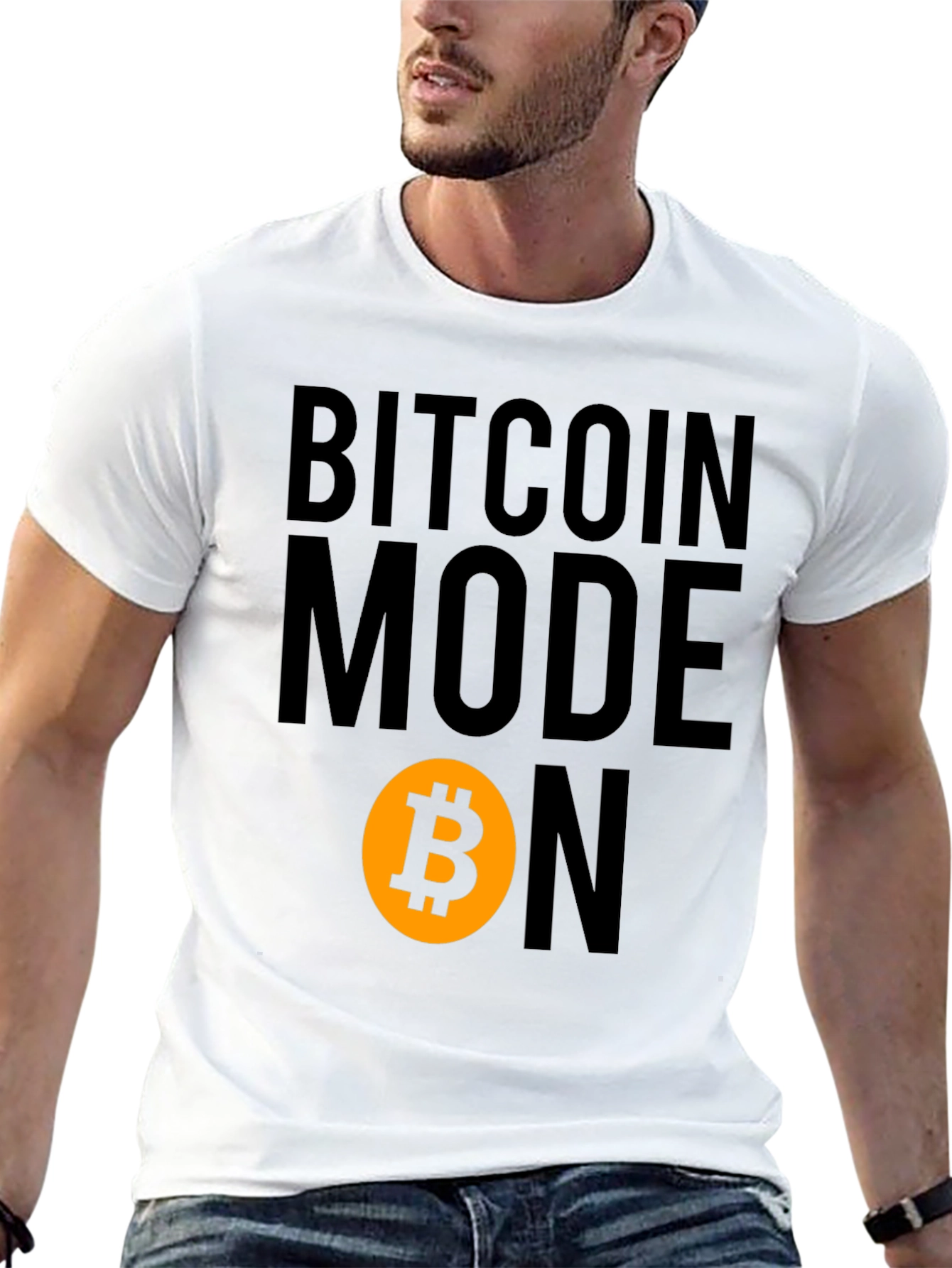 Bitcoin Mode On Graphic Tee - Black