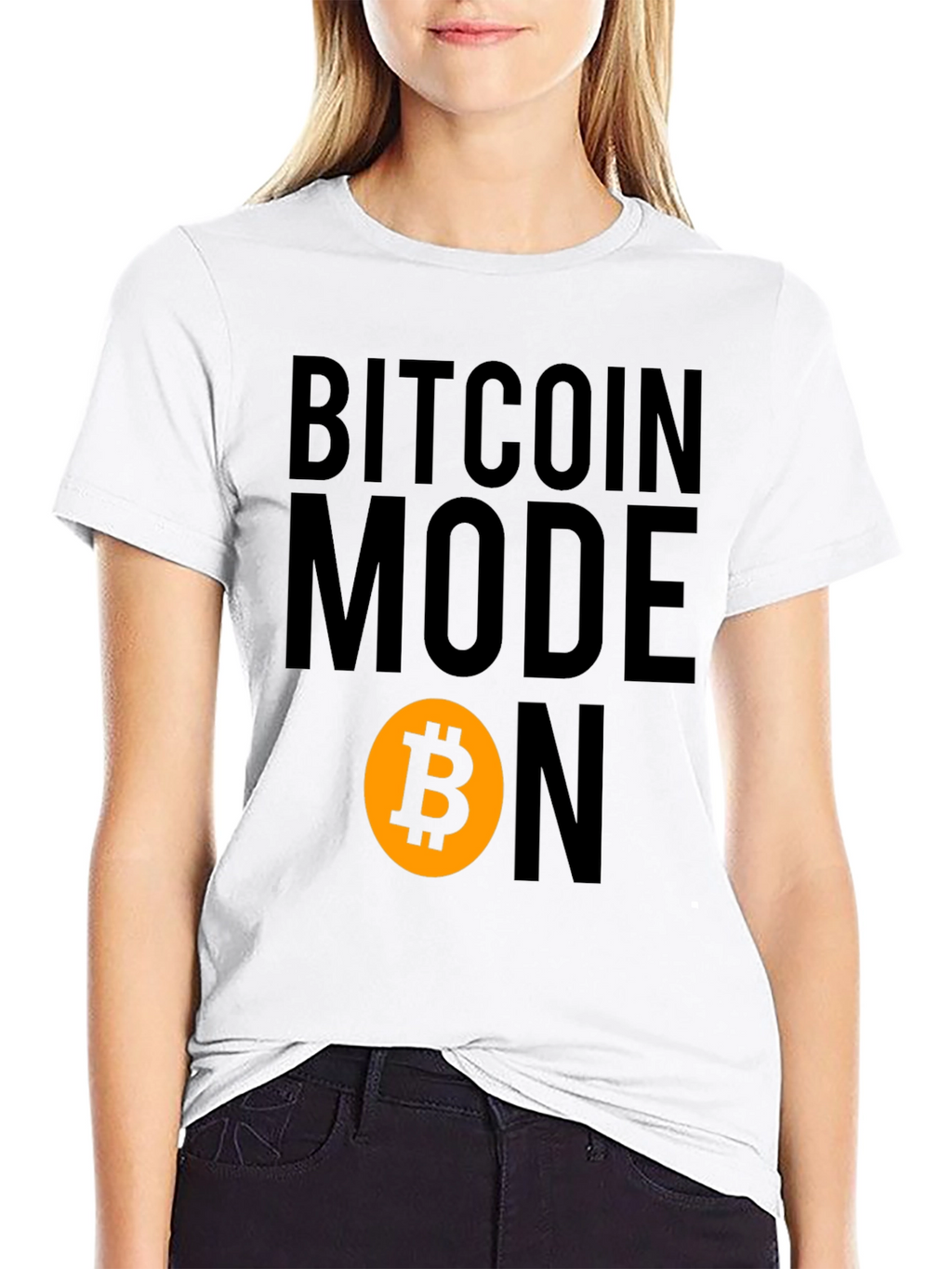 Bitcoin Mode On Graphic Tee - Black