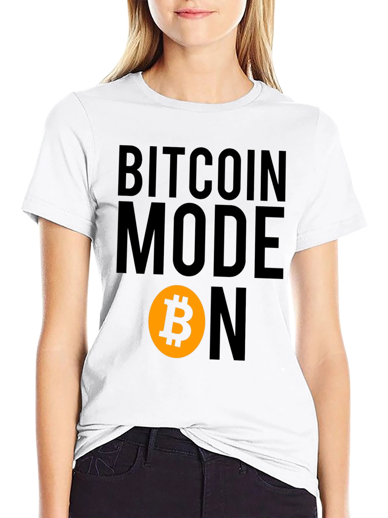 Bitcoin Mode On Graphic Tee - Black