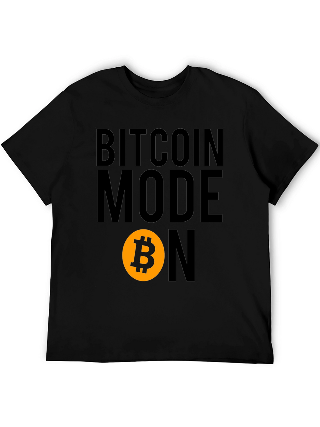 Bitcoin Mode On Graphic Tee - Black
