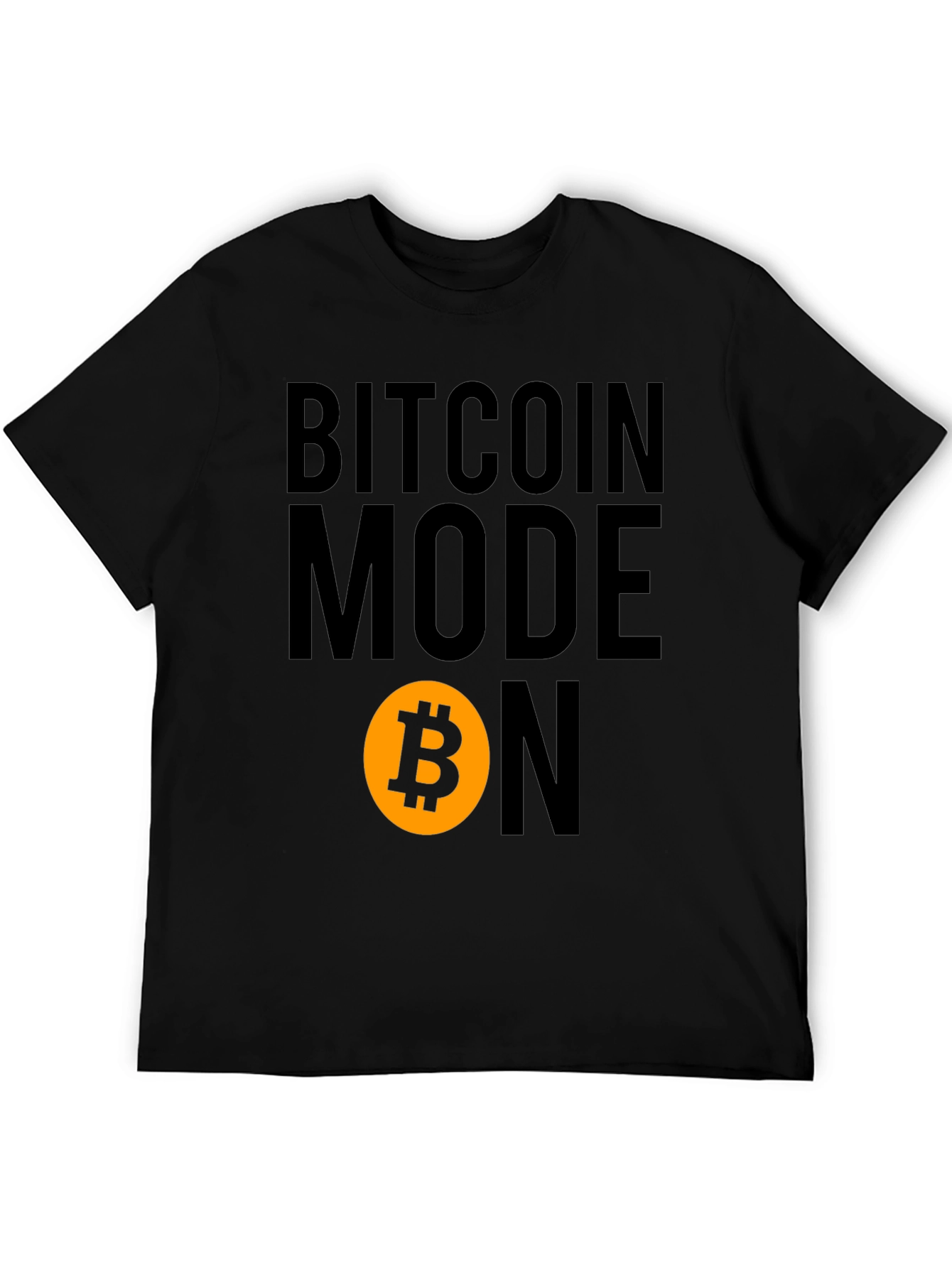 Bitcoin Mode On Graphic Tee - Black