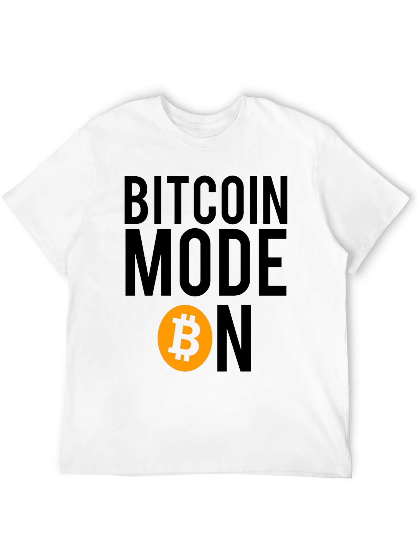 Bitcoin Mode On Graphic Tee - Black