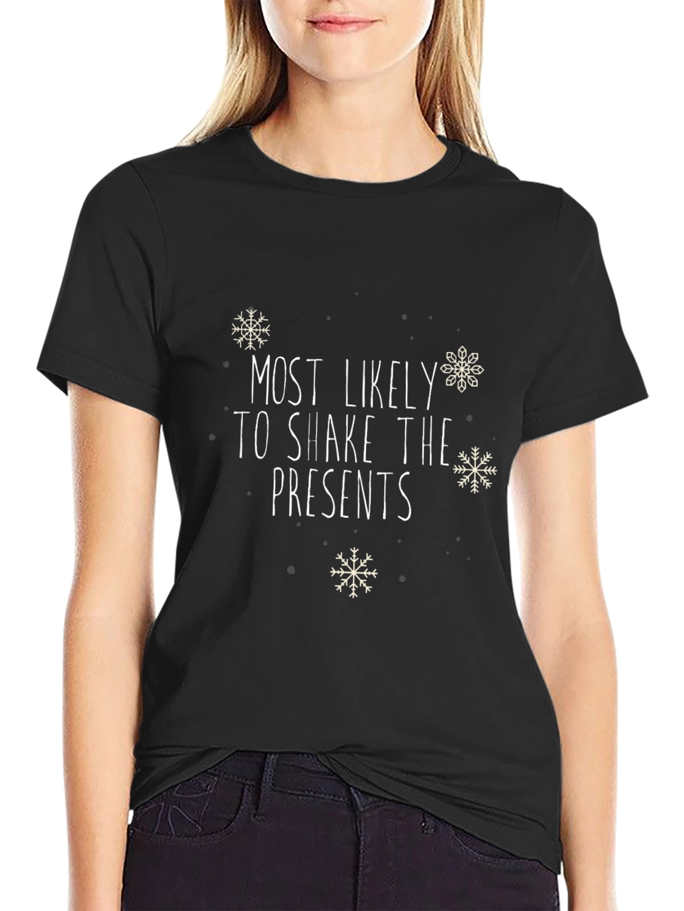 Shake The Presents Black Holiday T-Shirt