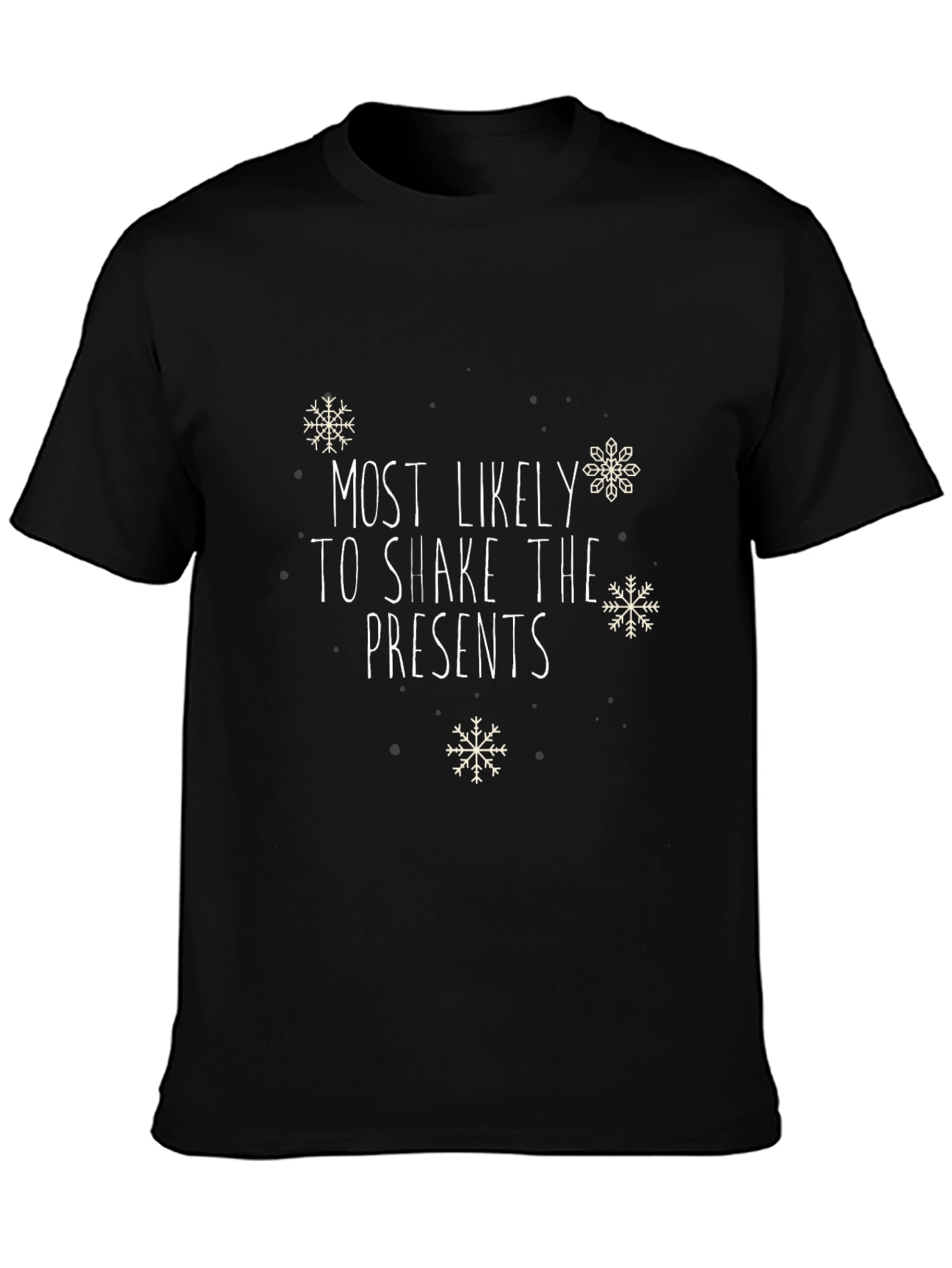 Shake The Presents Black Holiday T-Shirt