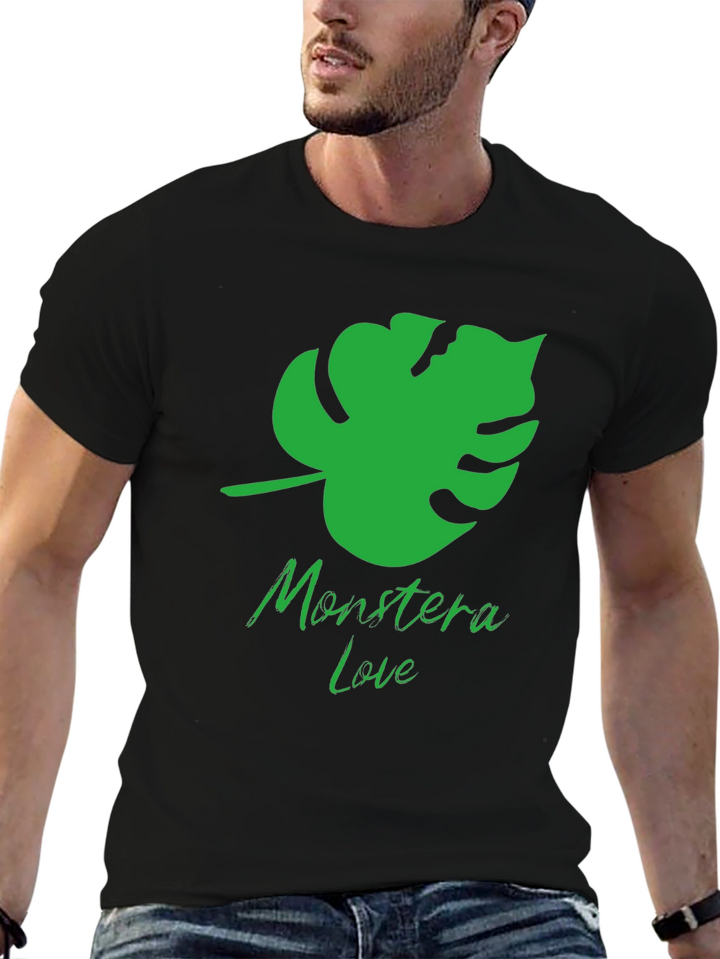 Monstera Leaf Graphic T-Shirt - Tropical Plant Lover Tee