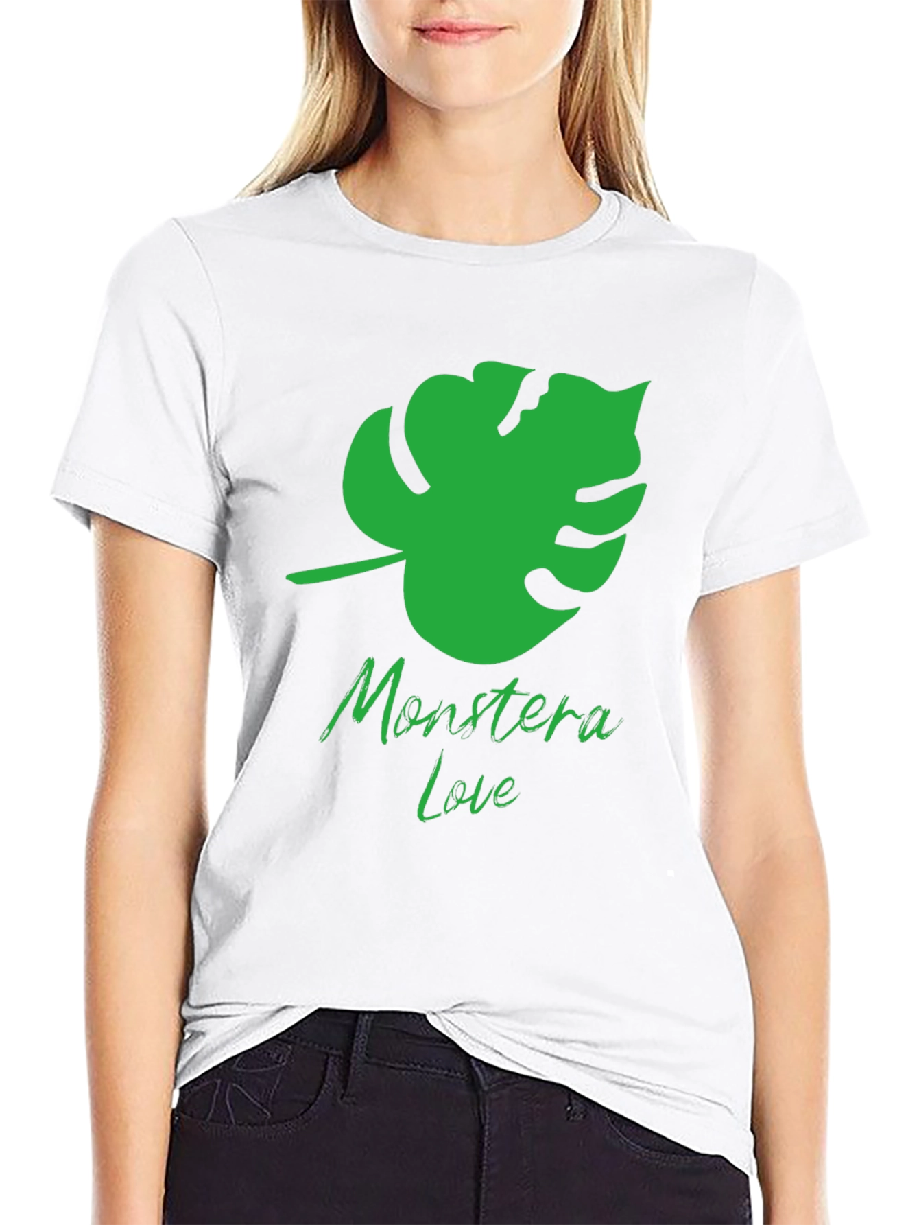 Monstera Leaf Graphic T-Shirt - Tropical Plant Lover Tee