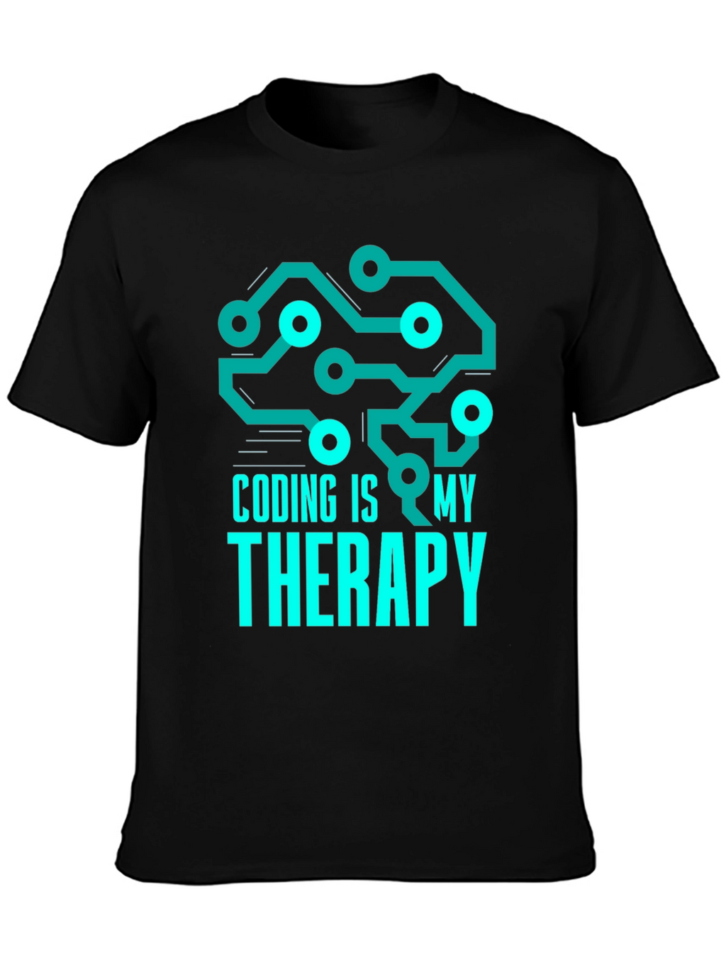Coding is My Therapy T-Shirt - Programmer Gift
