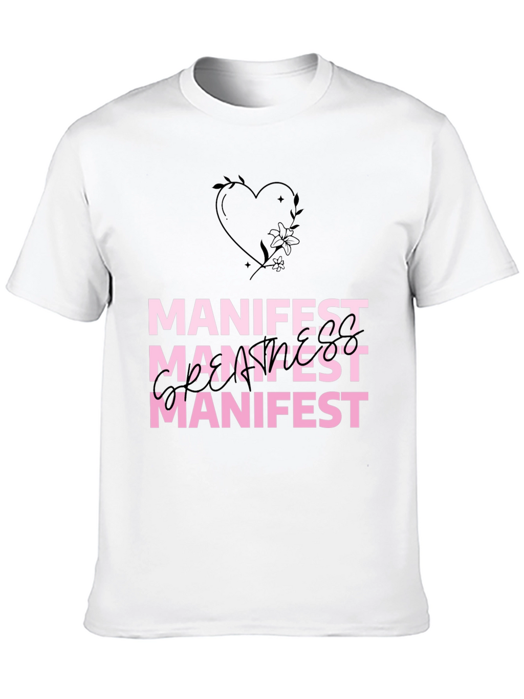 Manifest Graphic Tee - Stylish Affirmation Shirt