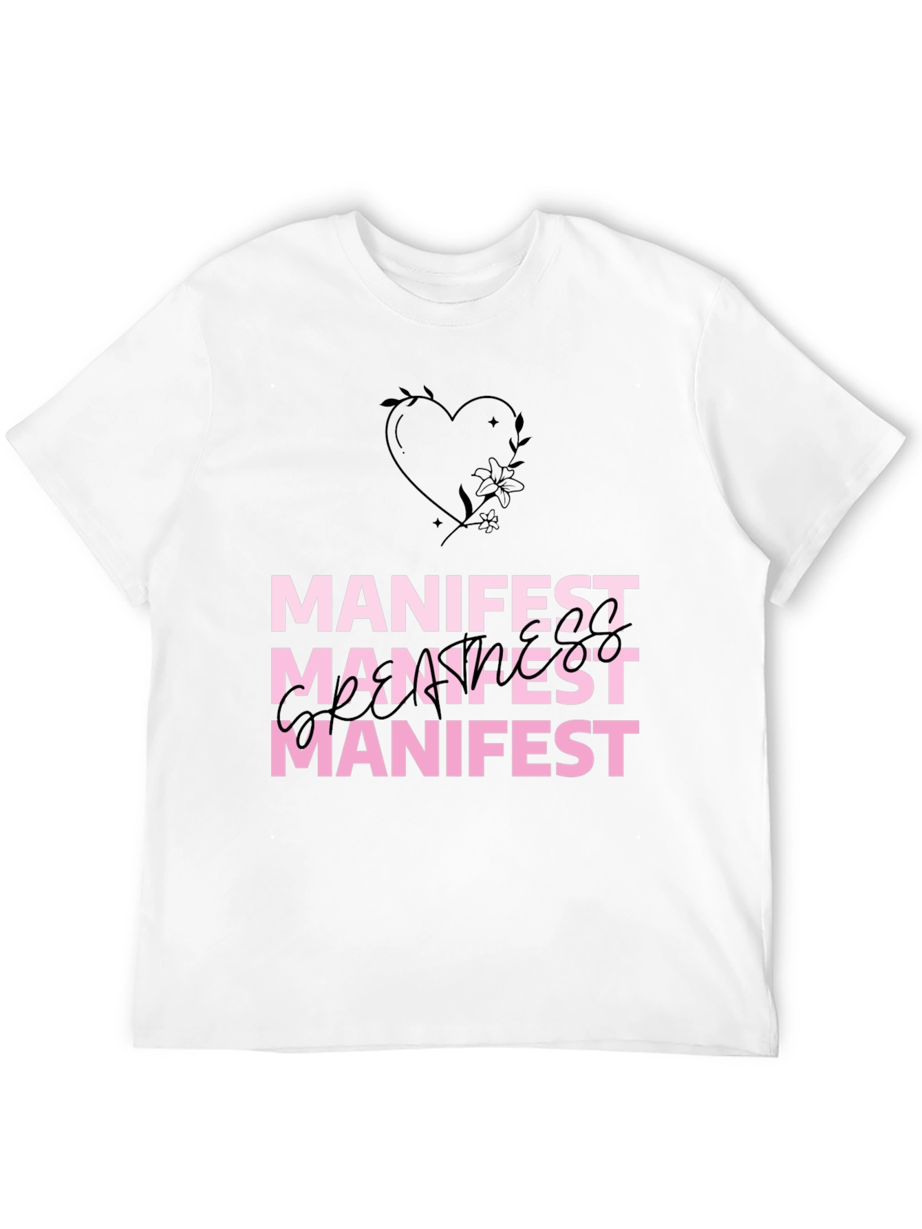 Manifest Graphic Tee - Stylish Affirmation Shirt