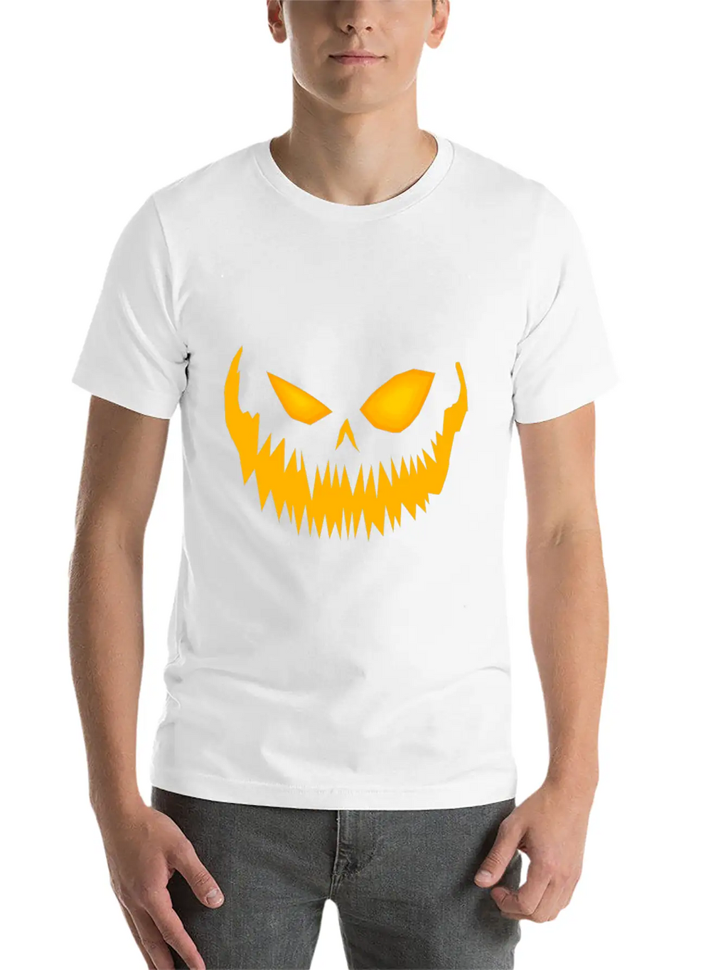 Jack O Lantern Spooky Pumpkin Face Halloween Breathable Graphic T-Shirt – Perfect For Casual Days