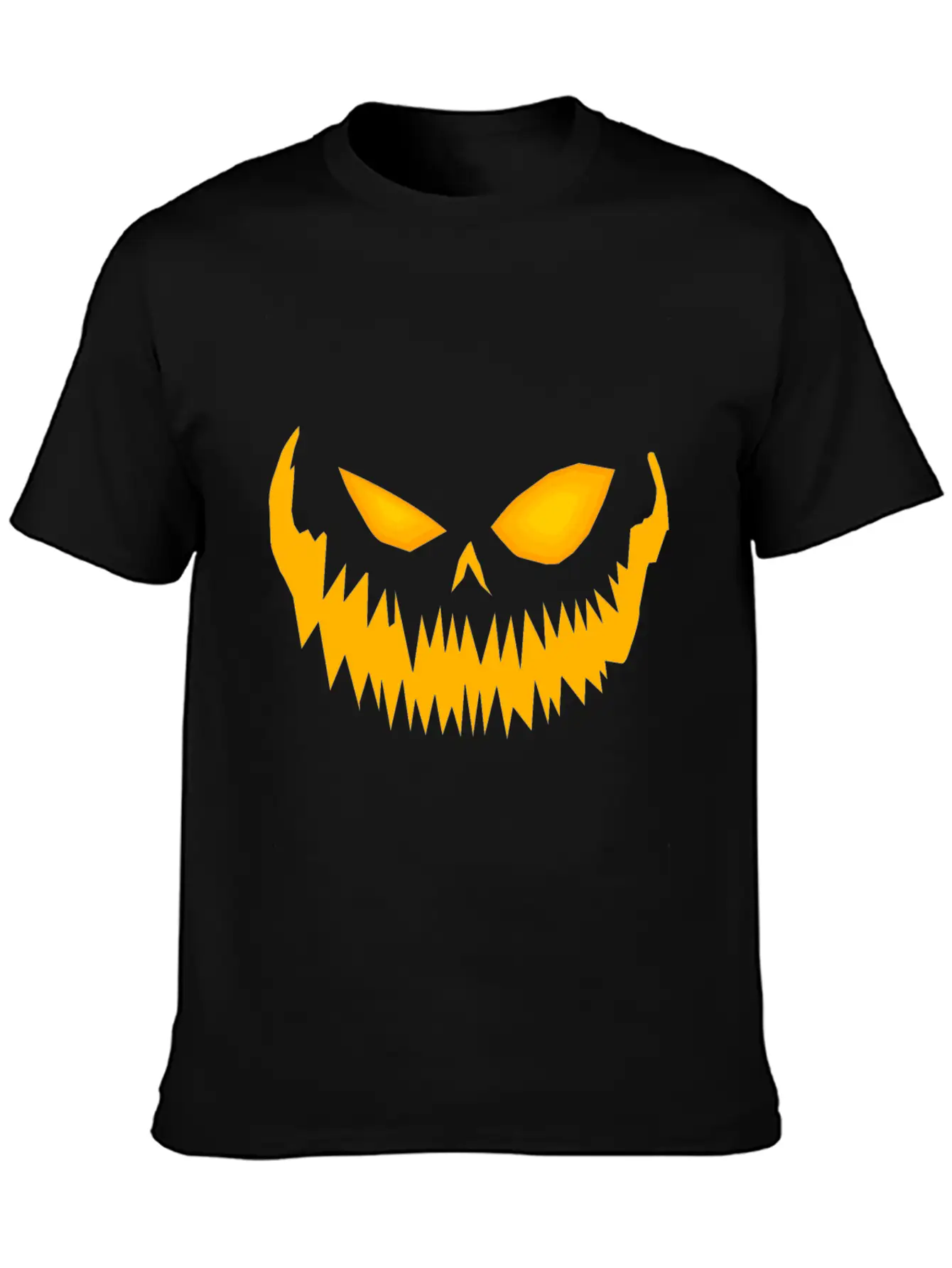 Jack O Lantern Spooky Pumpkin Face Halloween Breathable Graphic T-Shirt – Perfect For Casual Days