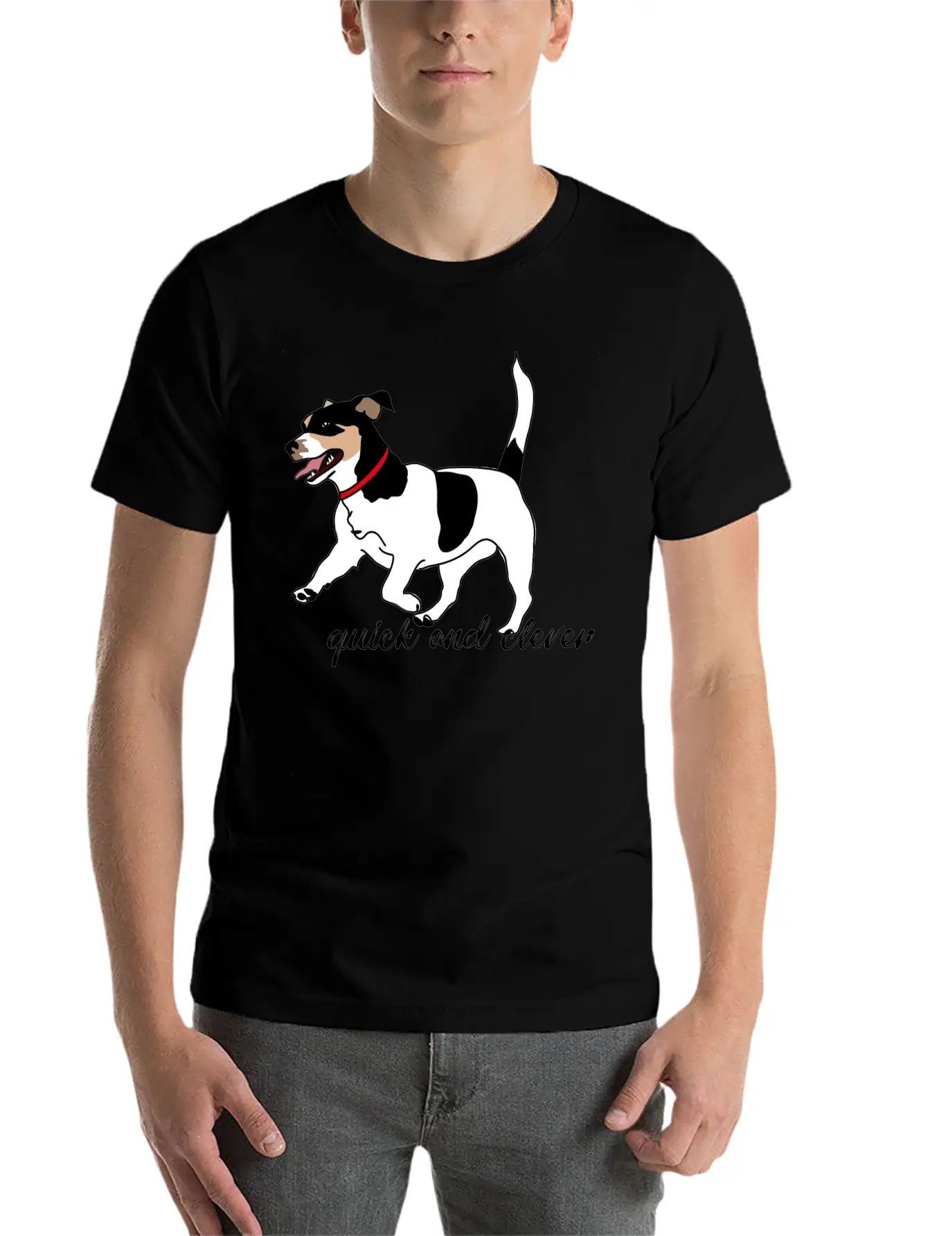 Jack Russel Terrier Essential Cotton Tee For Daily Outfits – Unisex Style