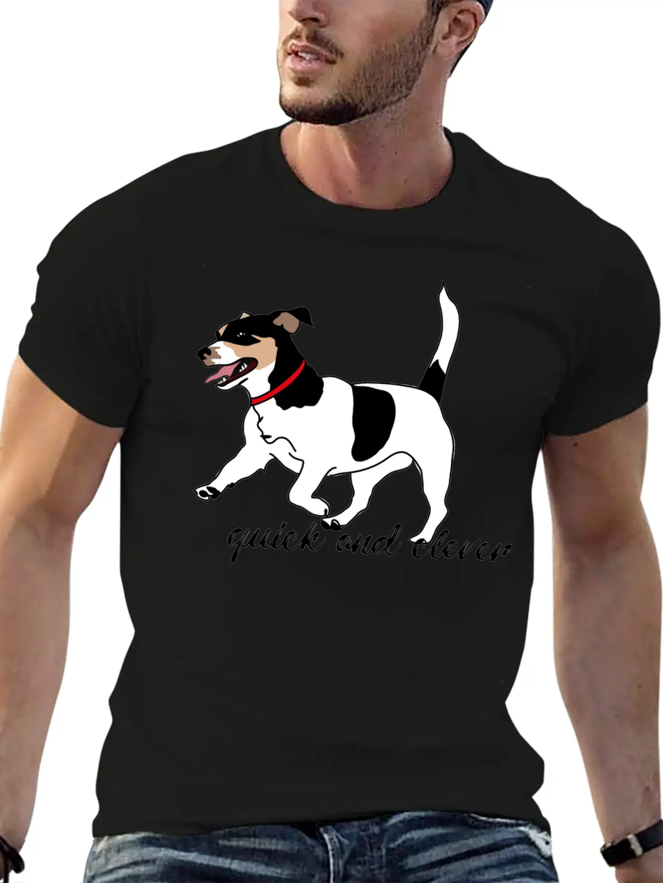Jack Russel Terrier Essential Cotton Tee For Daily Outfits – Unisex Style