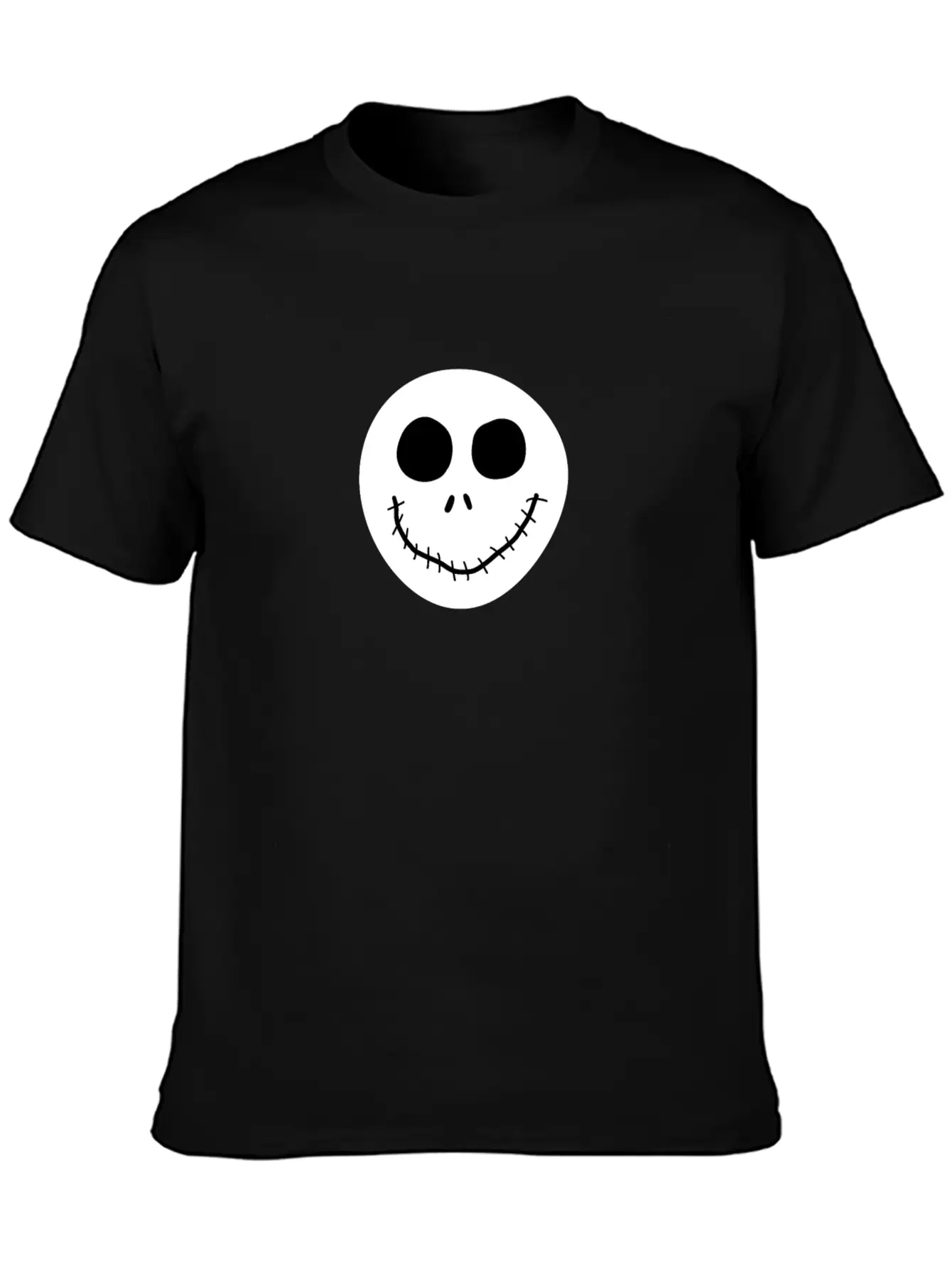 Jack Skellington Face Breathable Graphic T-Shirt – Perfect For Casual Days