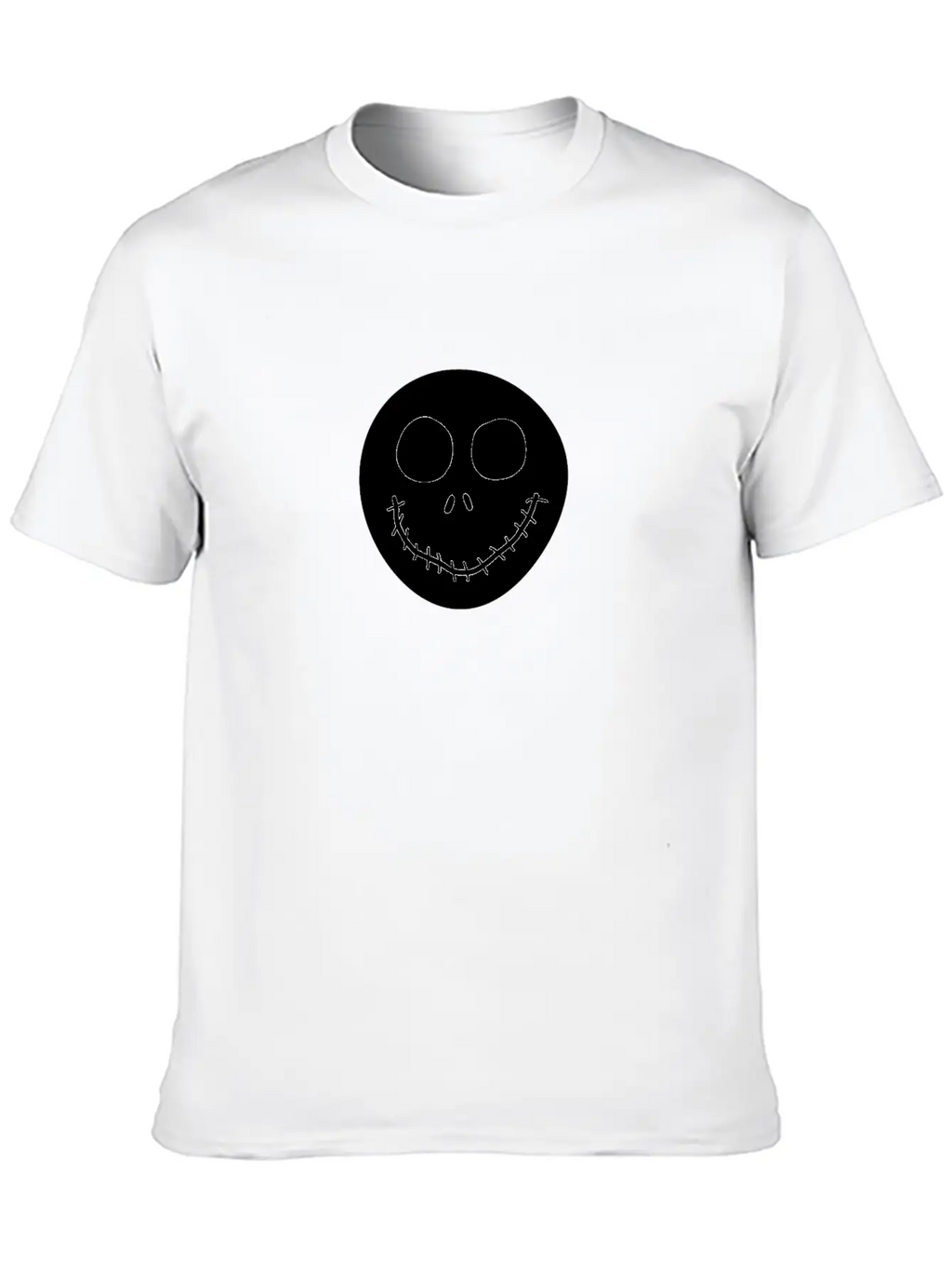 Jack Skellington Face Breathable Graphic T-Shirt – Perfect For Casual Days