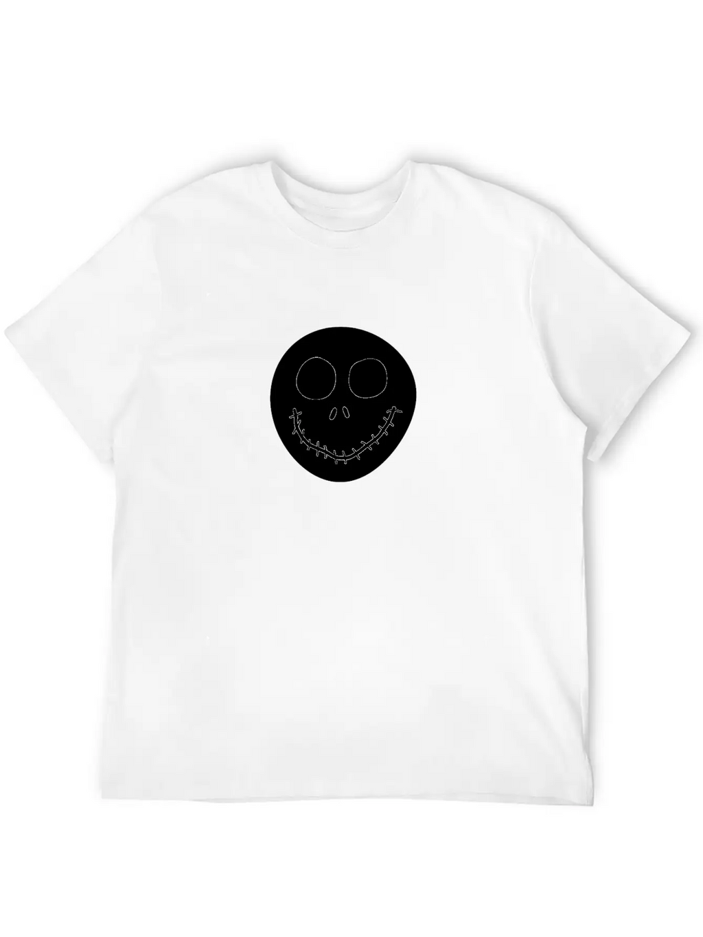 Jack Skellington Face Breathable Graphic T-Shirt – Perfect For Casual Days