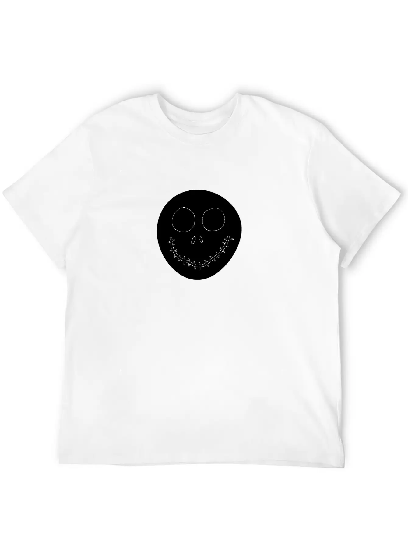 Jack Skellington Face Breathable Graphic T-Shirt – Perfect For Casual Days