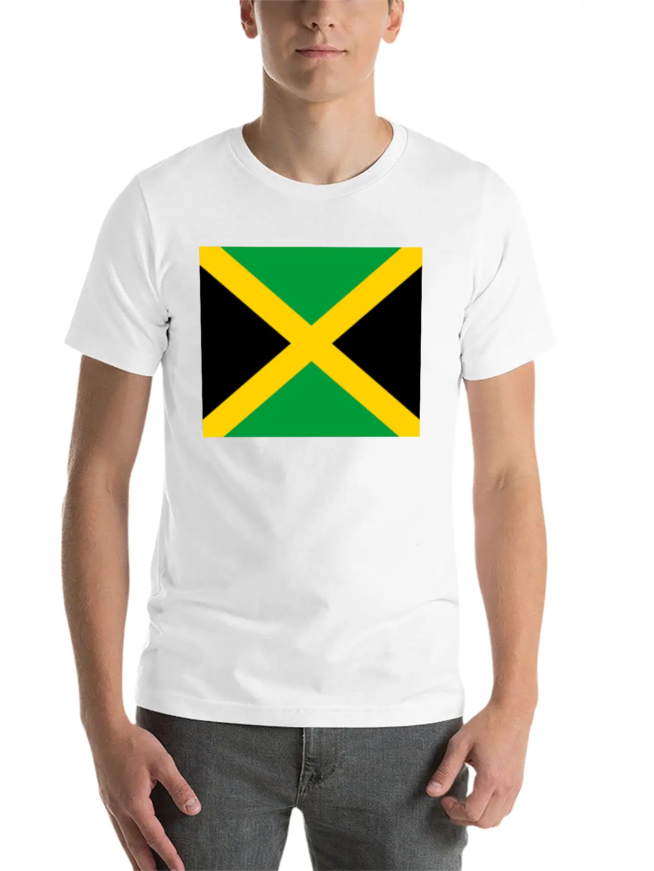 JAMAICAN FLAG Modern Fit Casual T-Shirt – Clean And Versatile Design