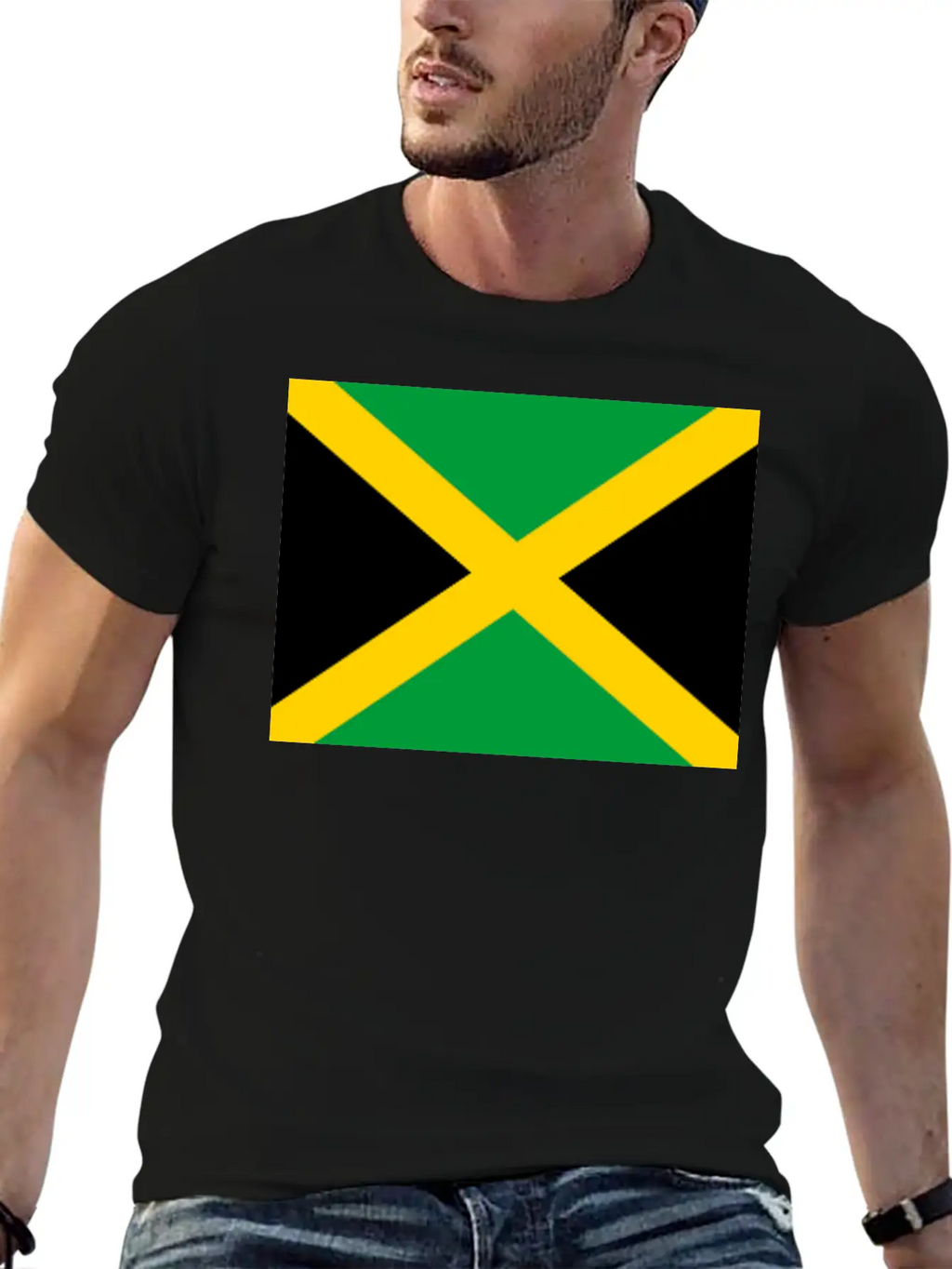 JAMAICAN FLAG Modern Fit Casual T-Shirt – Clean And Versatile Design