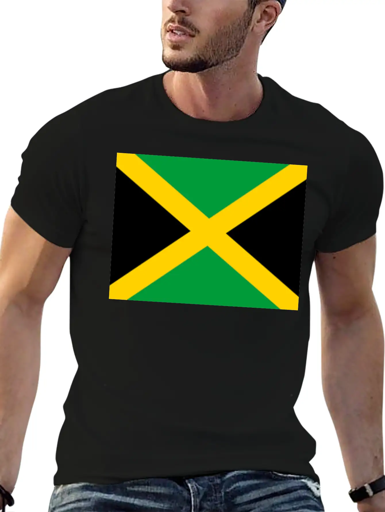 JAMAICAN FLAG Modern Fit Casual T-Shirt – Clean And Versatile Design