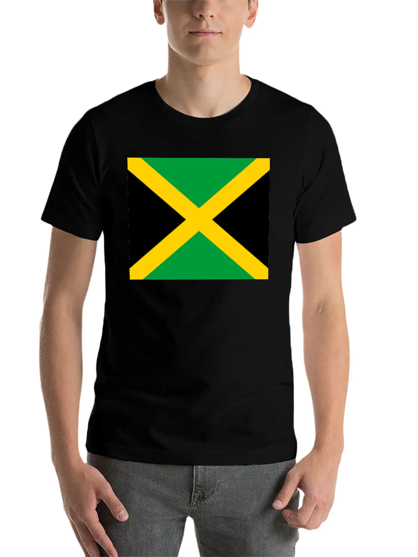 JAMAICAN FLAG Modern Fit Casual T-Shirt – Clean And Versatile Design