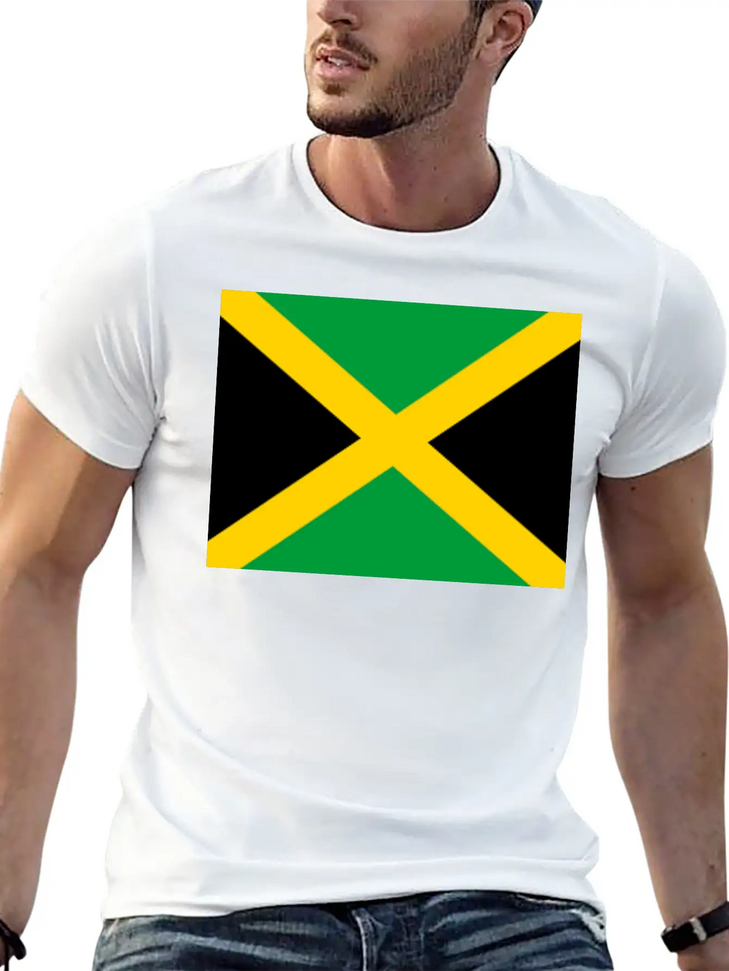 JAMAICAN FLAG Modern Fit Casual T-Shirt – Clean And Versatile Design
