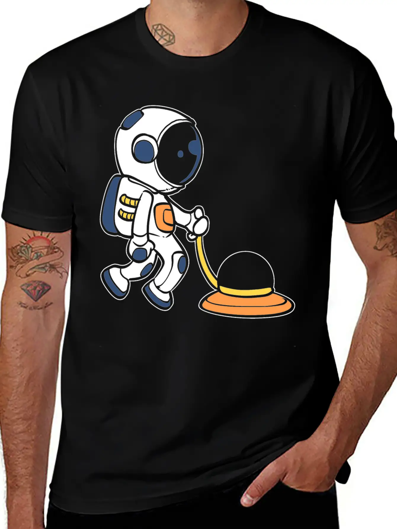 Janitor Astronaut House Cleaner Gift Classic Cotton Tee – Unisex Comfort For Any Season