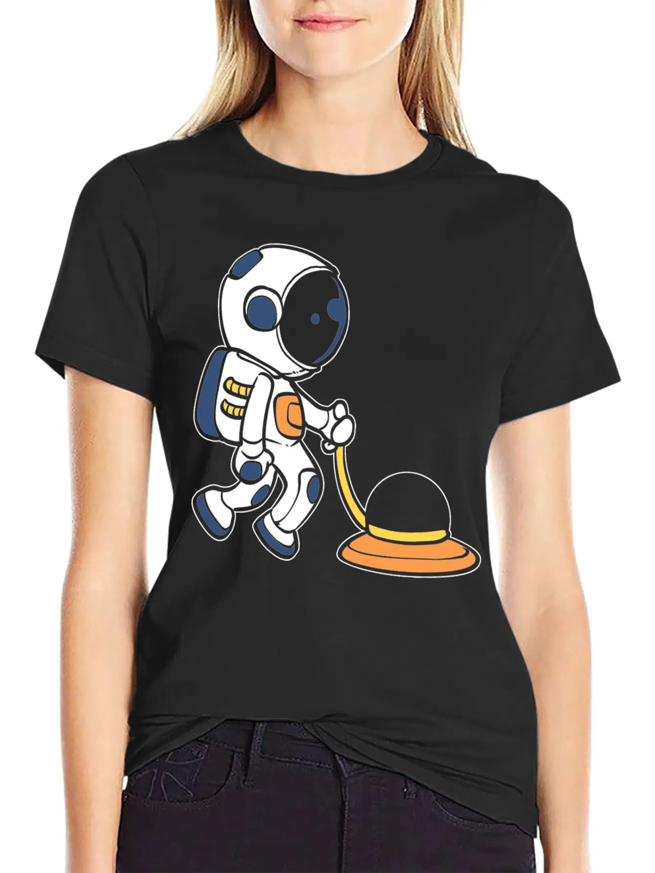 Janitor Astronaut House Cleaner Gift Classic Cotton Tee – Unisex Comfort For Any Season