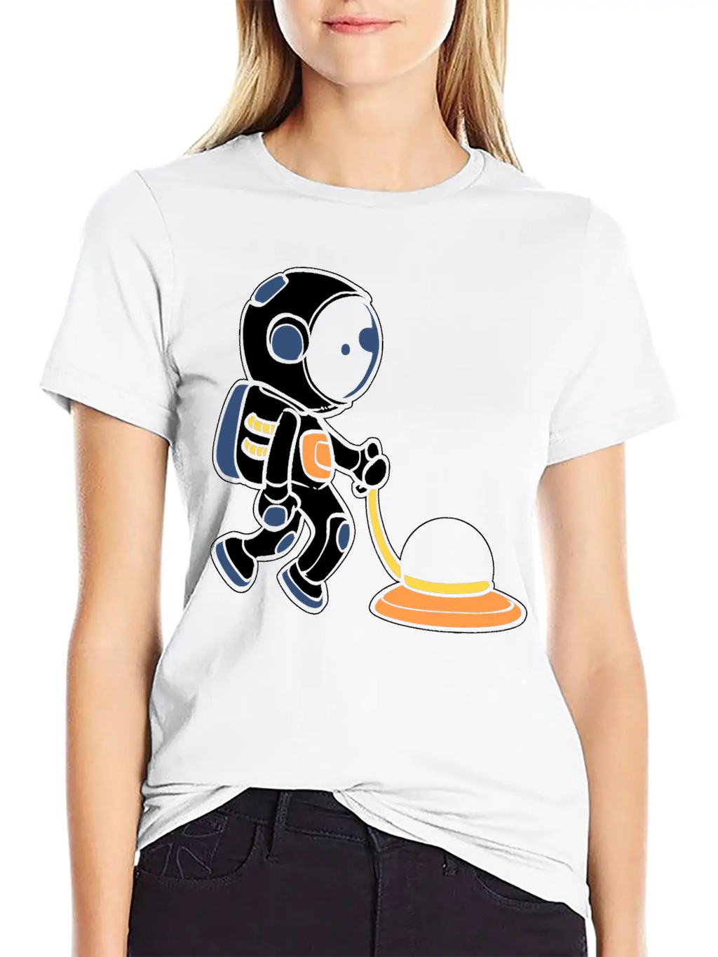 Janitor Astronaut House Cleaner Gift Classic Cotton Tee – Unisex Comfort For Any Season