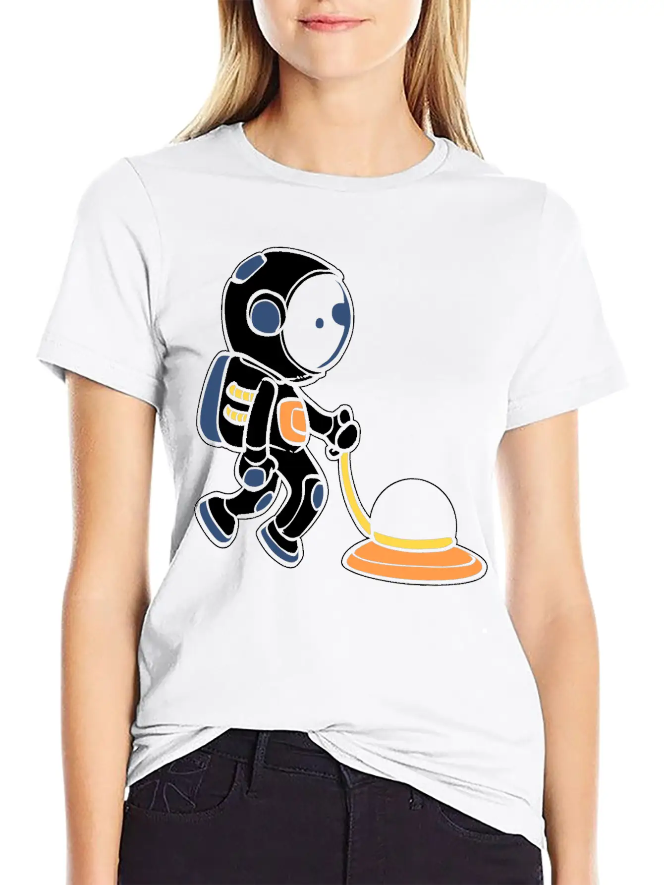 Janitor Astronaut House Cleaner Gift Classic Cotton Tee – Unisex Comfort For Any Season