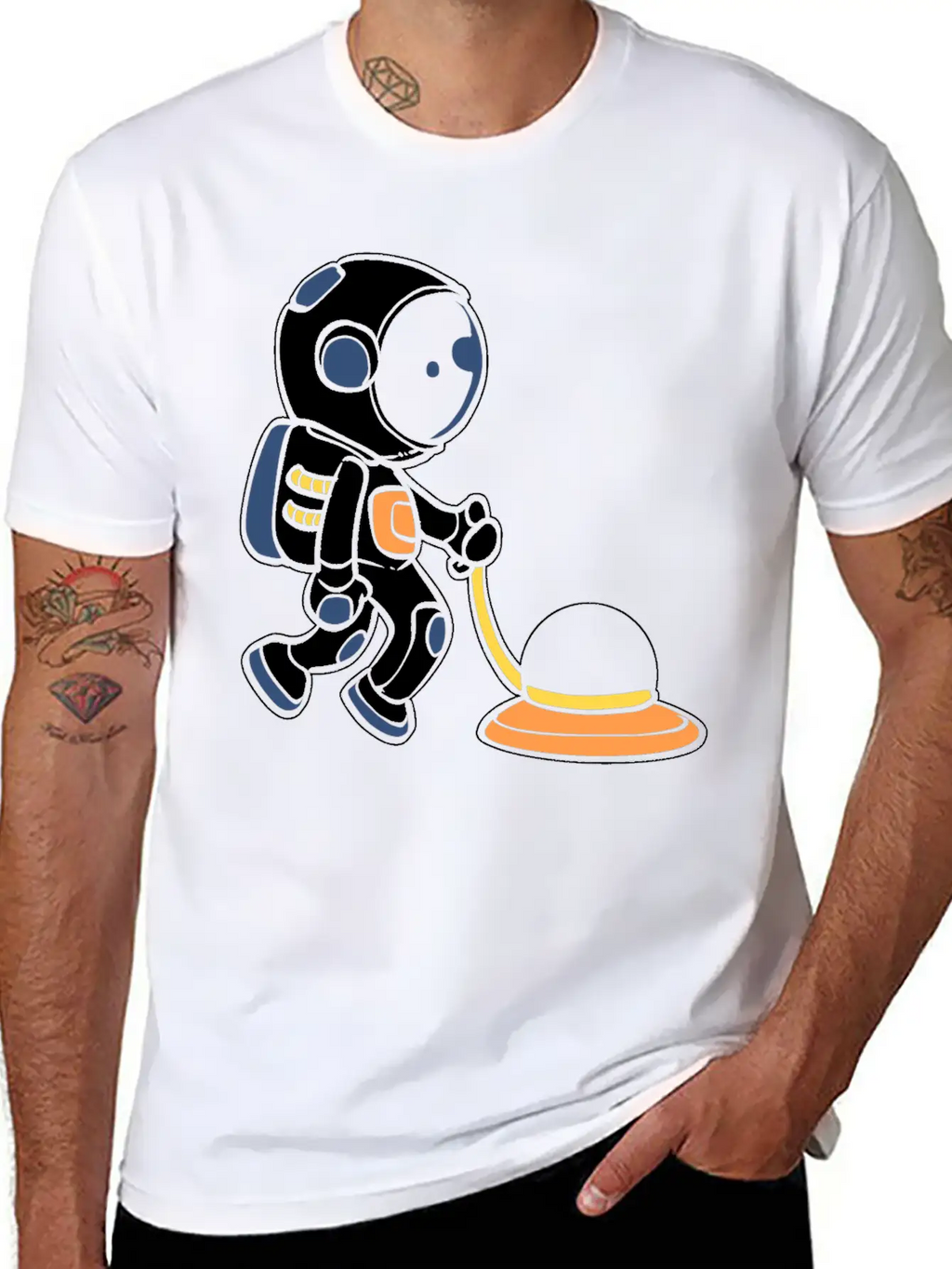 Janitor Astronaut House Cleaner Gift Classic Cotton Tee – Unisex Comfort For Any Season