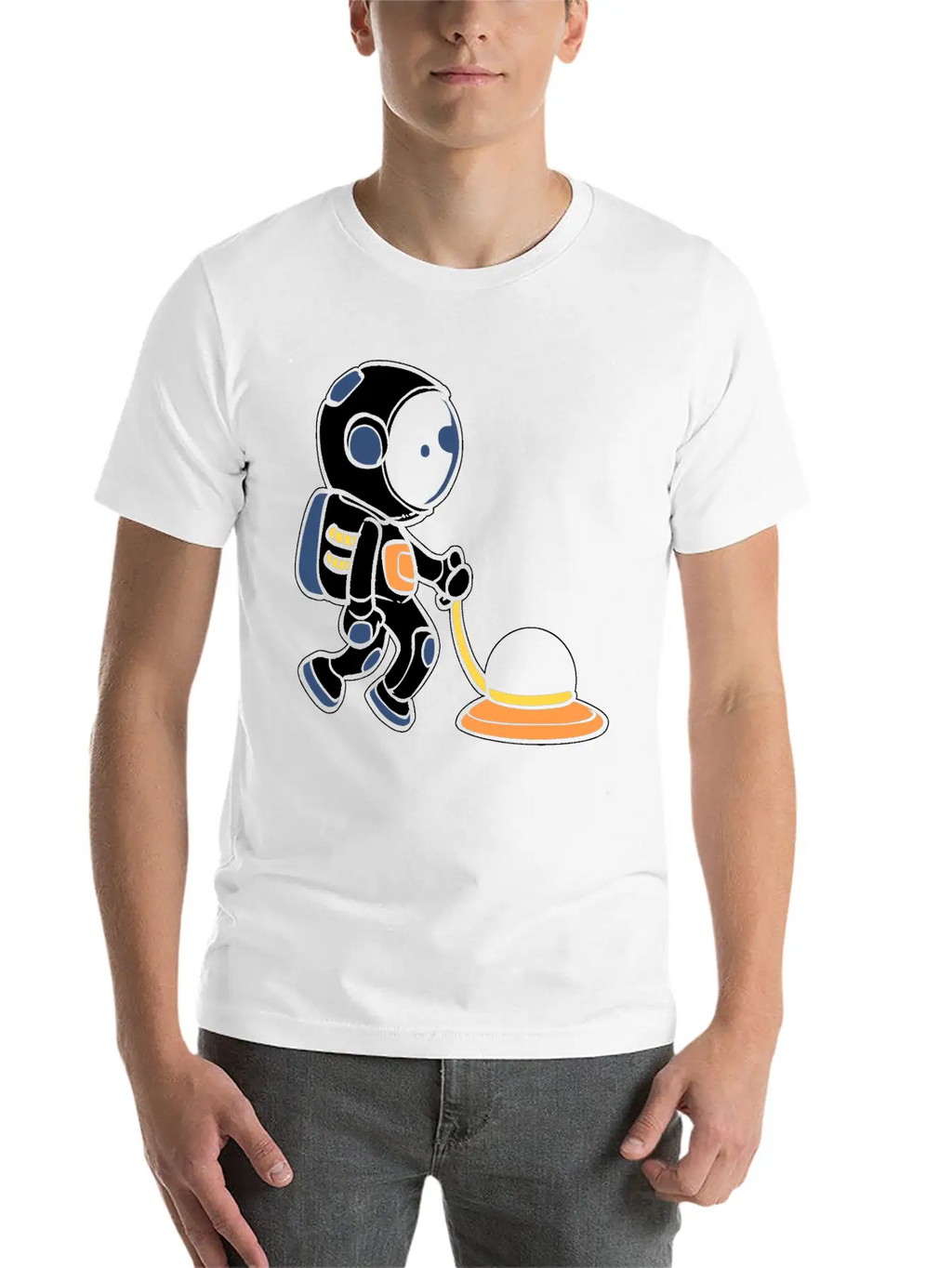 Janitor Astronaut House Cleaner Gift Classic Cotton Tee – Unisex Comfort For Any Season