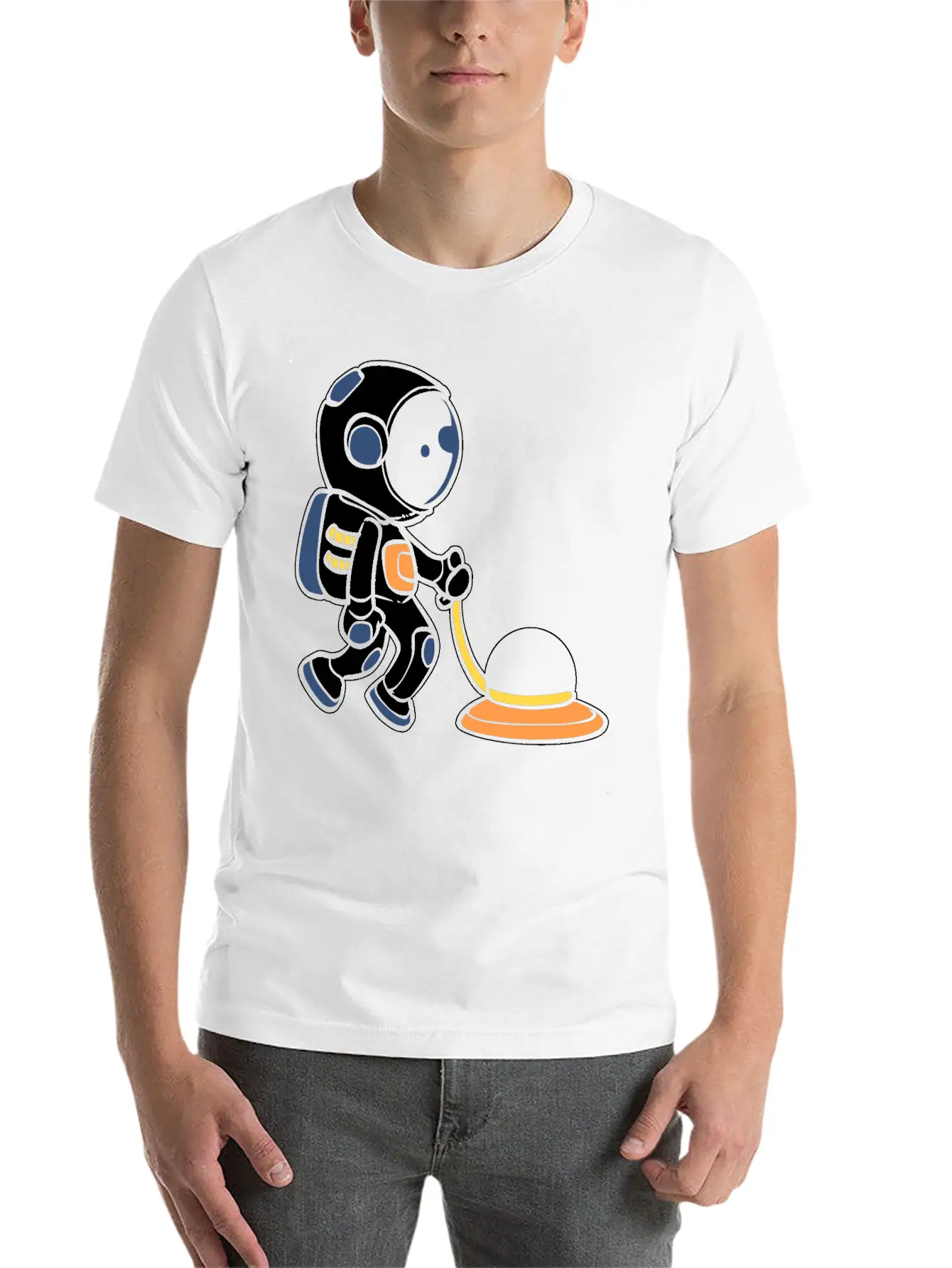 Janitor Astronaut House Cleaner Gift Classic Cotton Tee – Unisex Comfort For Any Season
