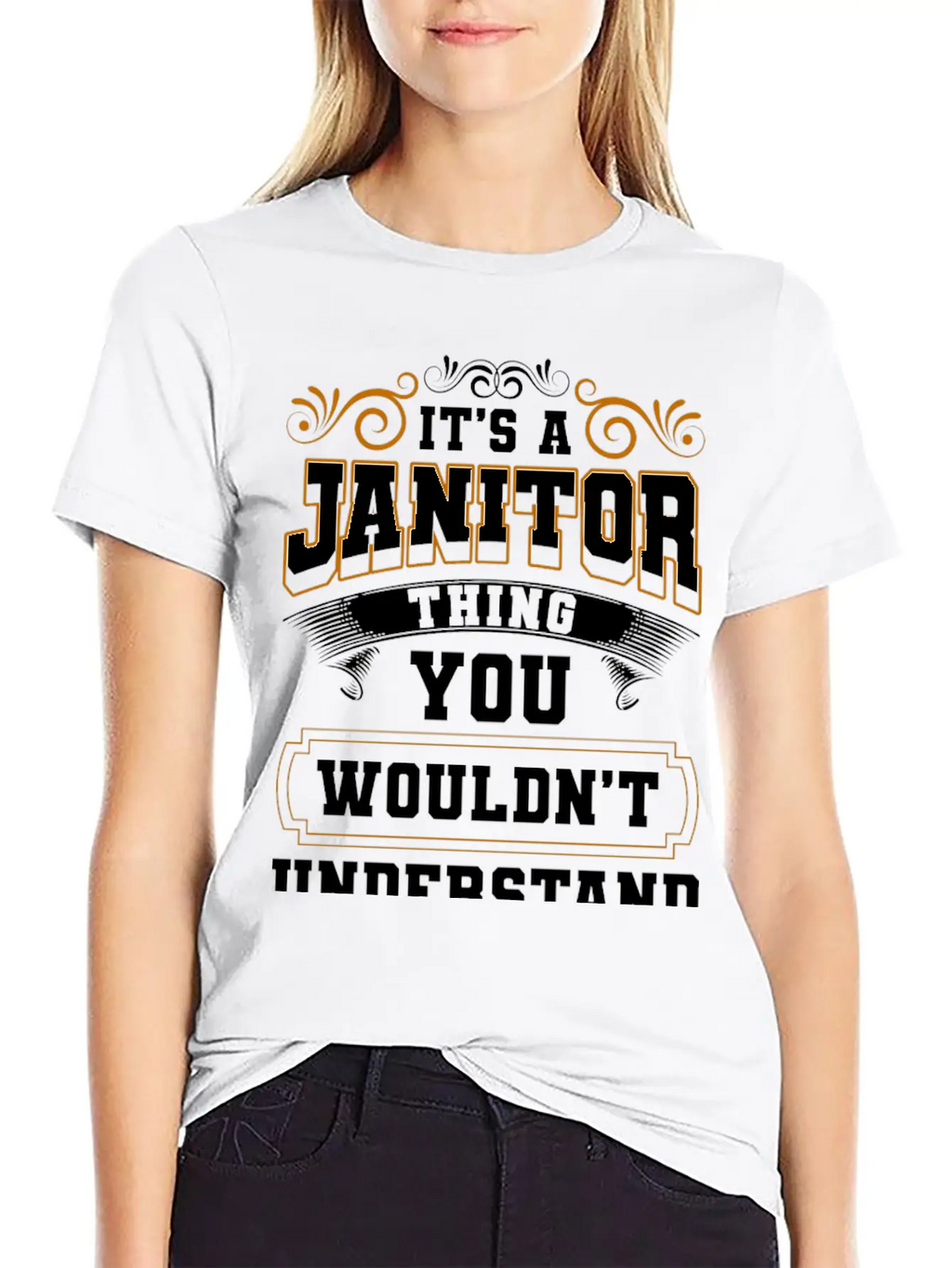 Janitor Broom And Bucket Building Superintendent Breathable Graphic T-Shirt – Perfect For Casual Days