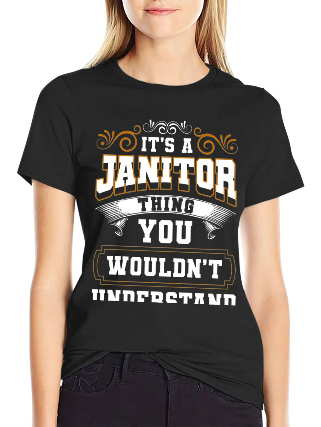 Janitor Broom And Bucket Building Superintendent Breathable Graphic T-Shirt – Perfect For Casual Days