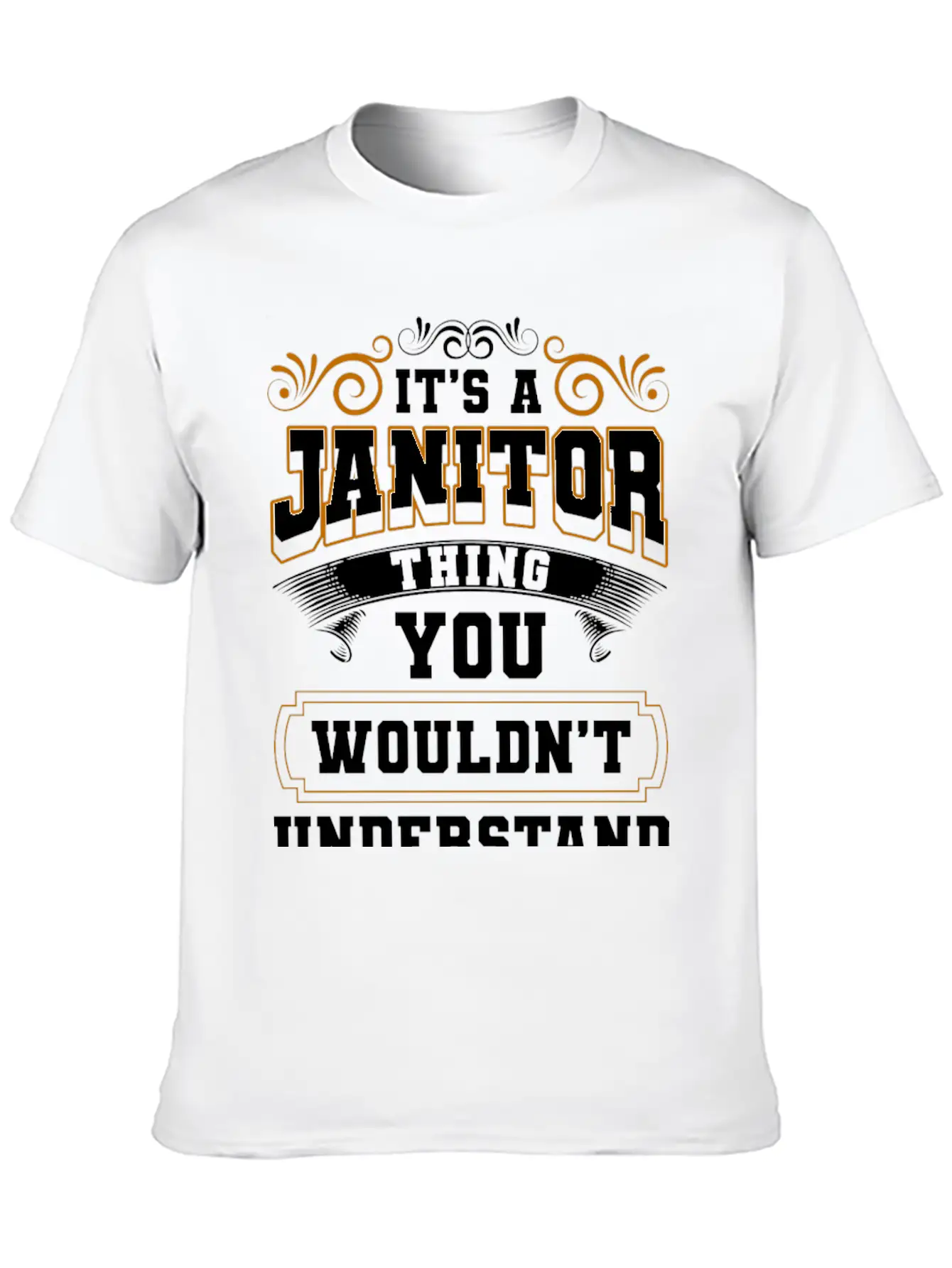 Janitor Broom And Bucket Building Superintendent Breathable Graphic T-Shirt – Perfect For Casual Days