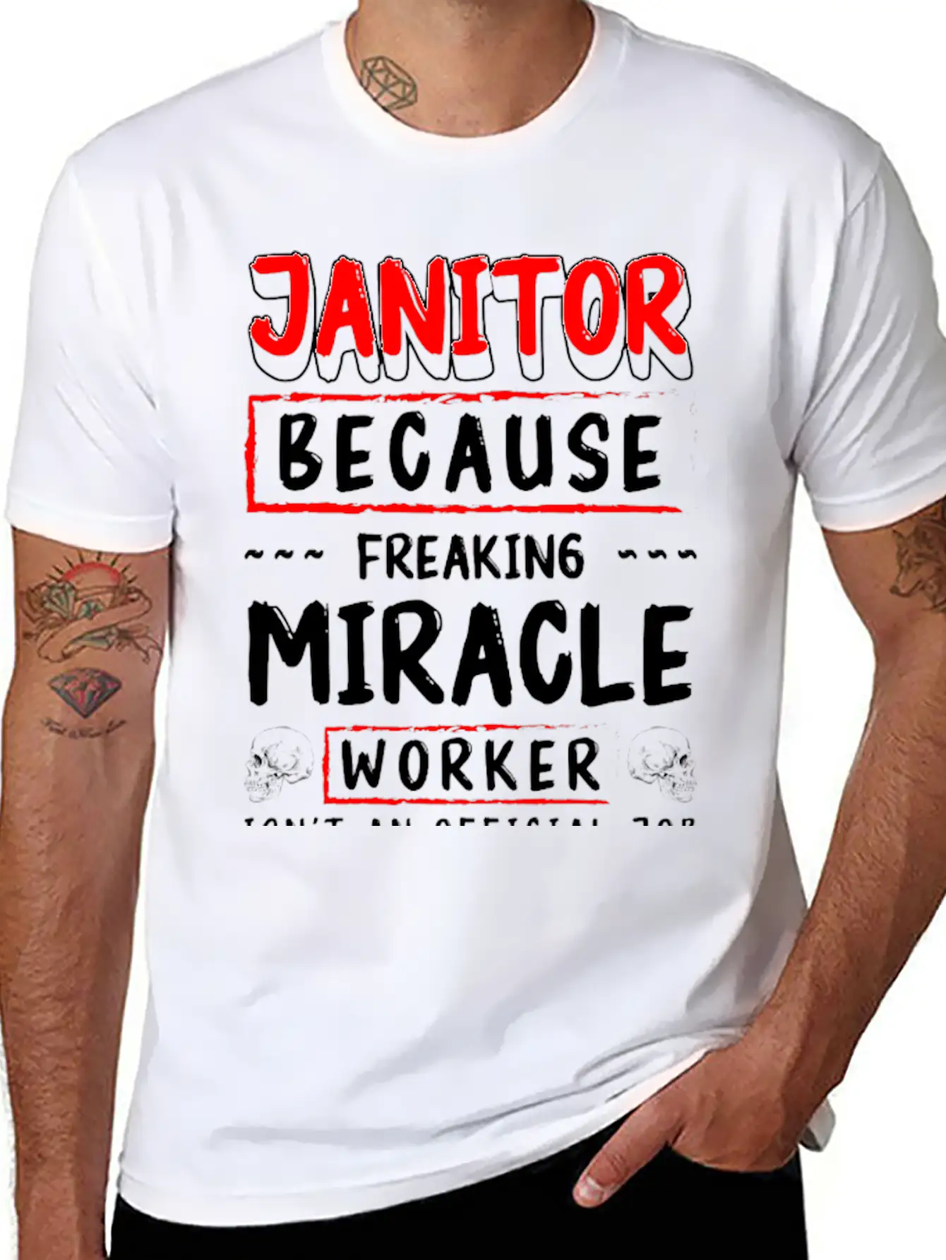 Janitor Profession Building Superintendent Trash Classic Cotton Tee – Unisex Comfort For Any Season