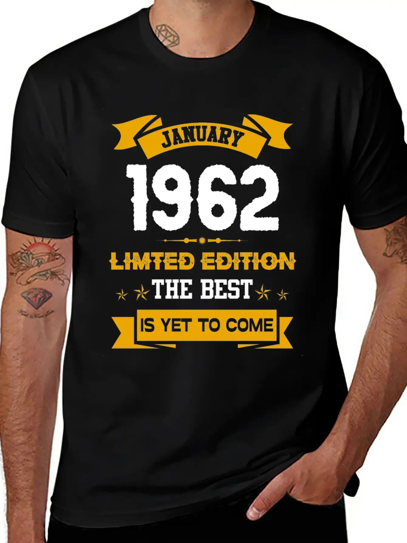 January 1962 Birthday Surprise Unisex Casual T-Shirt – Clean Design For Daily Comfort