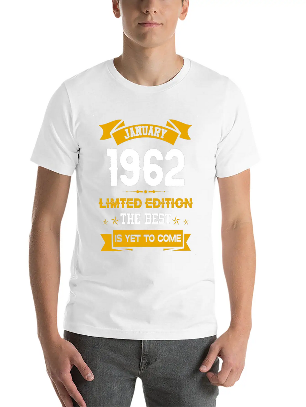 January 1962 Birthday Surprise Unisex Casual T-Shirt – Clean Design For Daily Comfort