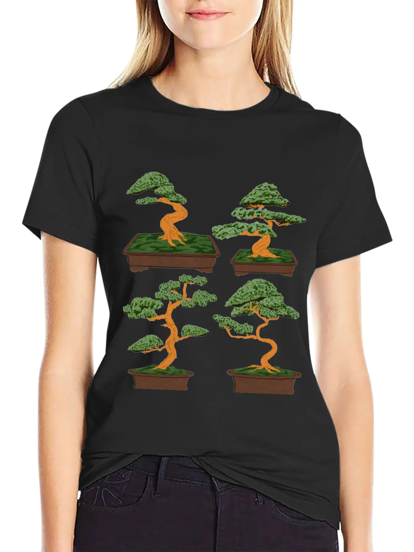 Japanese Culture Aesthetic Zen Buddhist Bonsai Timeless Short Sleeve Tee – Comfy And Minimalist Design