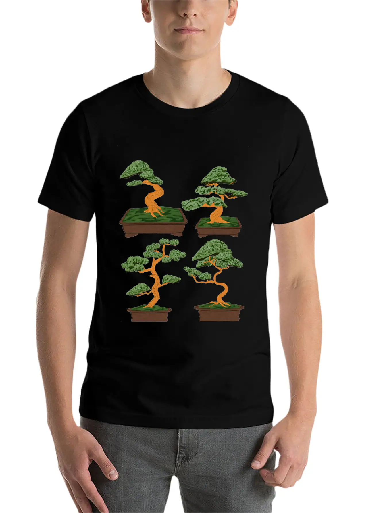 Japanese Culture Aesthetic Zen Buddhist Bonsai Timeless Short Sleeve Tee – Comfy And Minimalist Design
