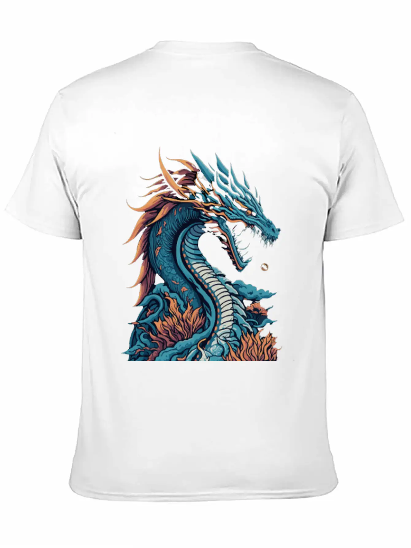Japanese Dragon Unisex Casual T-Shirt – Clean Design For Daily Comfort